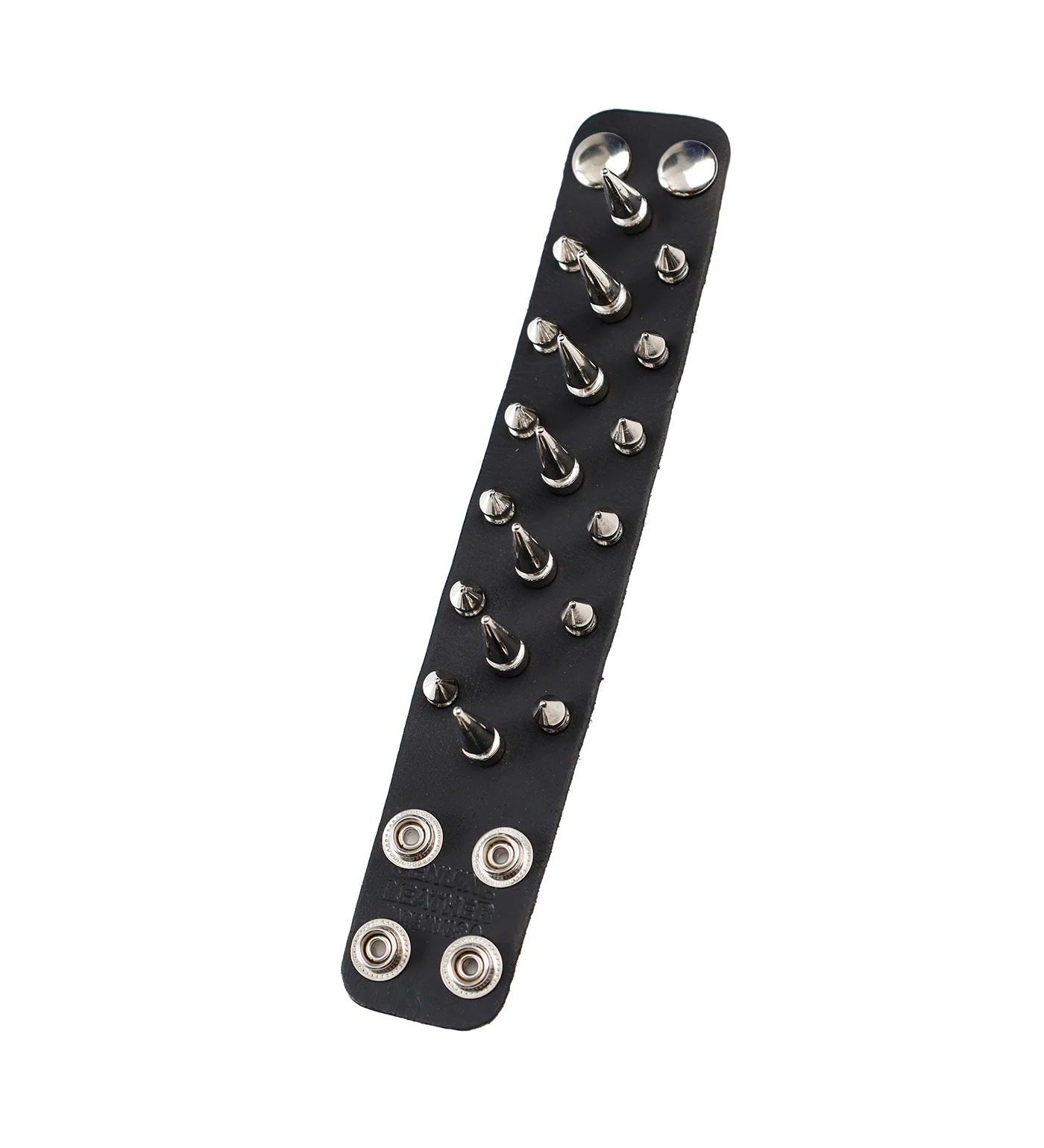 1 1/2 Bracelet W/ Small & Large Sp. BC214, Black - Image 3
