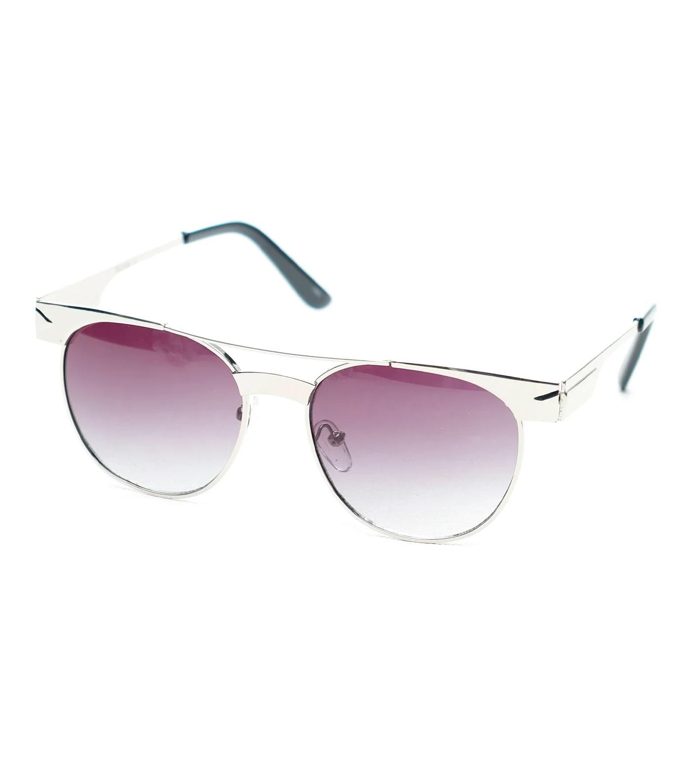 Metal Contour Clubmaster, Black/Silver