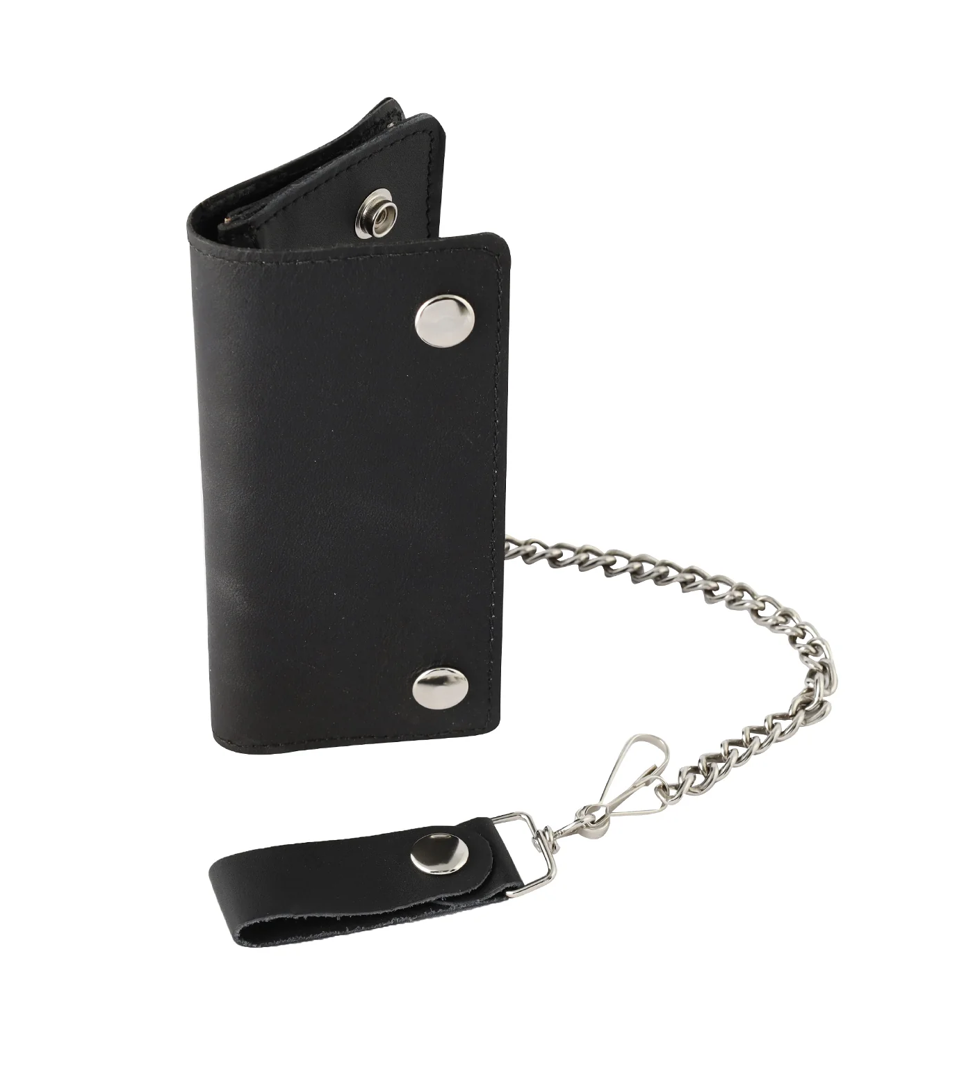 6" Biker Wallet BW402 , Black