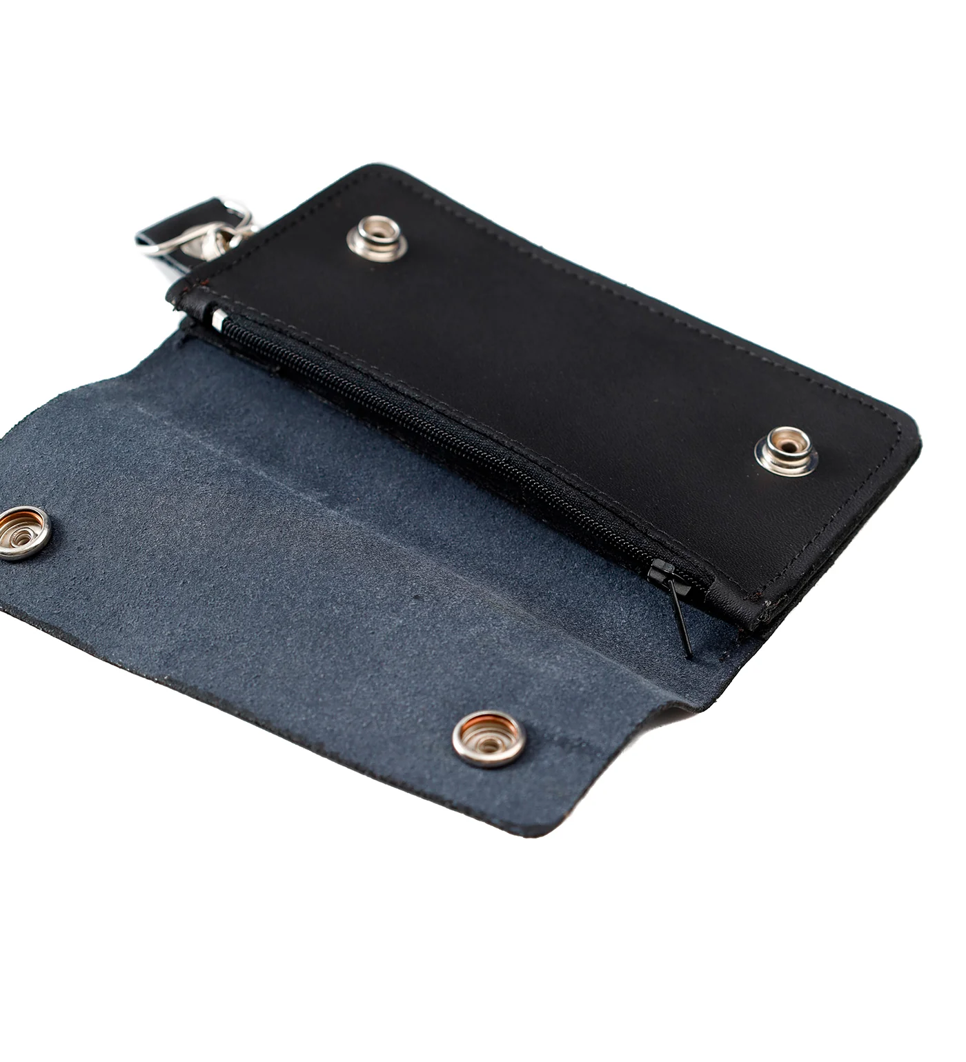 6" Biker Wallet BW402 , Black - Image 2