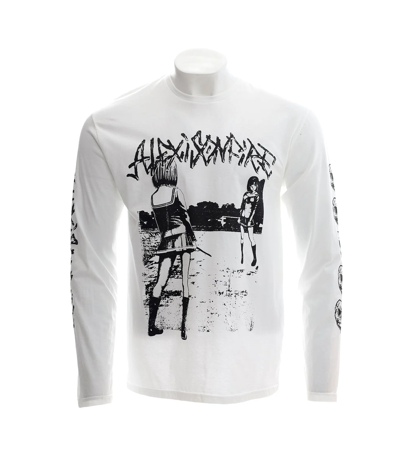Anime Knife Fight L/S, White