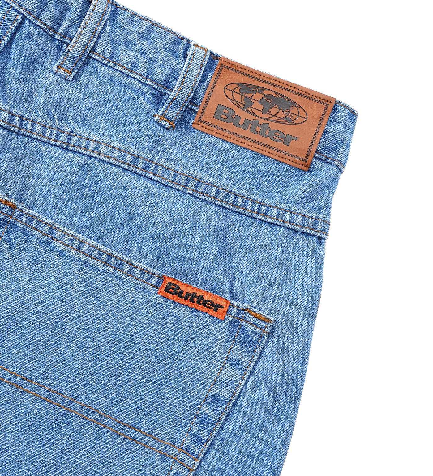 Baggy Shorts, Washed Indigo - Image 4