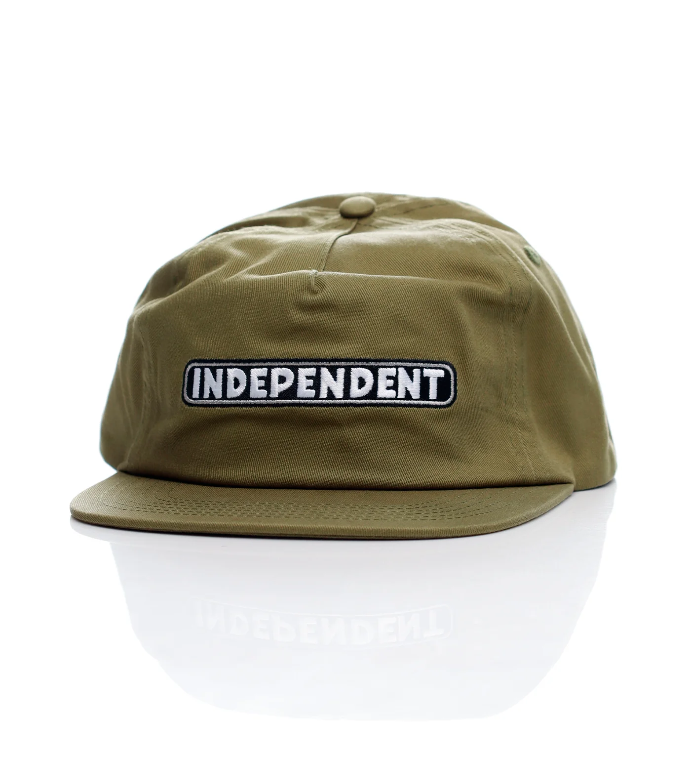 Bar Logo Snapback, Army Green
