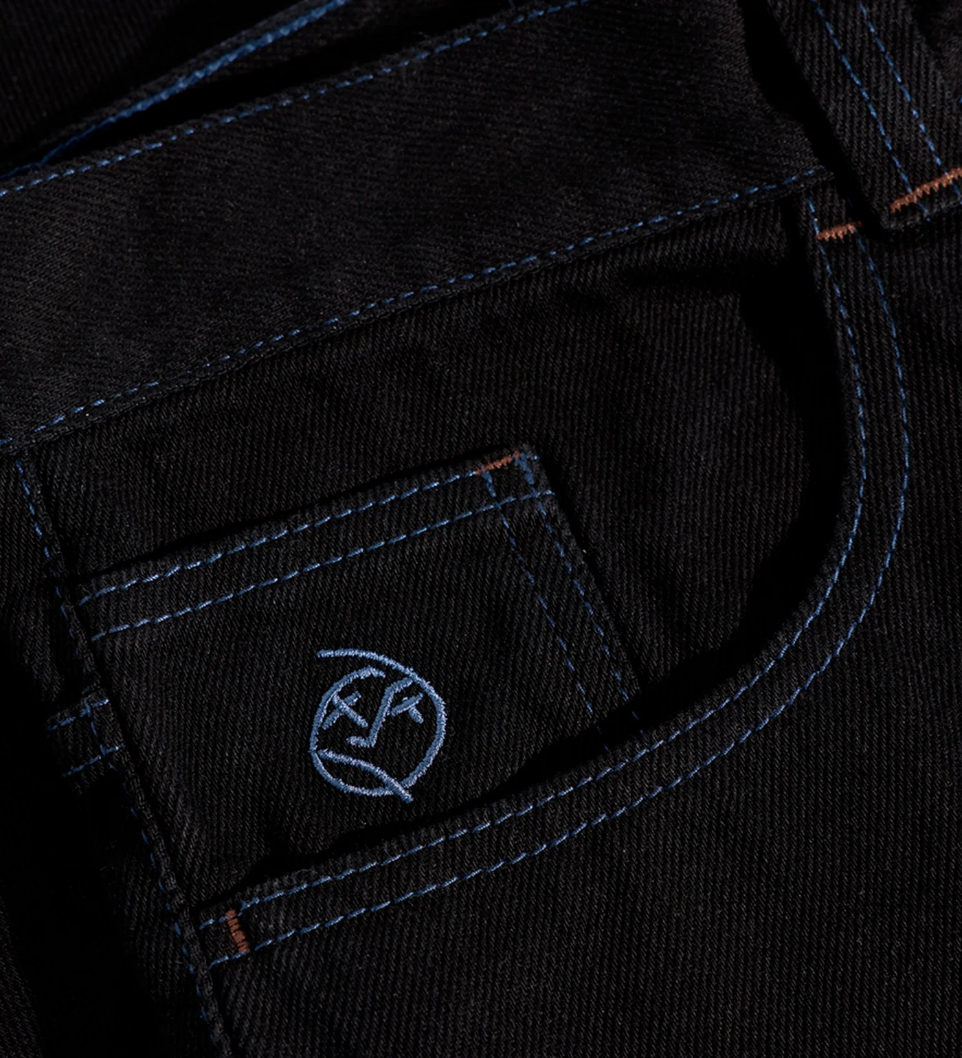 Big Boy, Black/Blue Stitching - Image 3