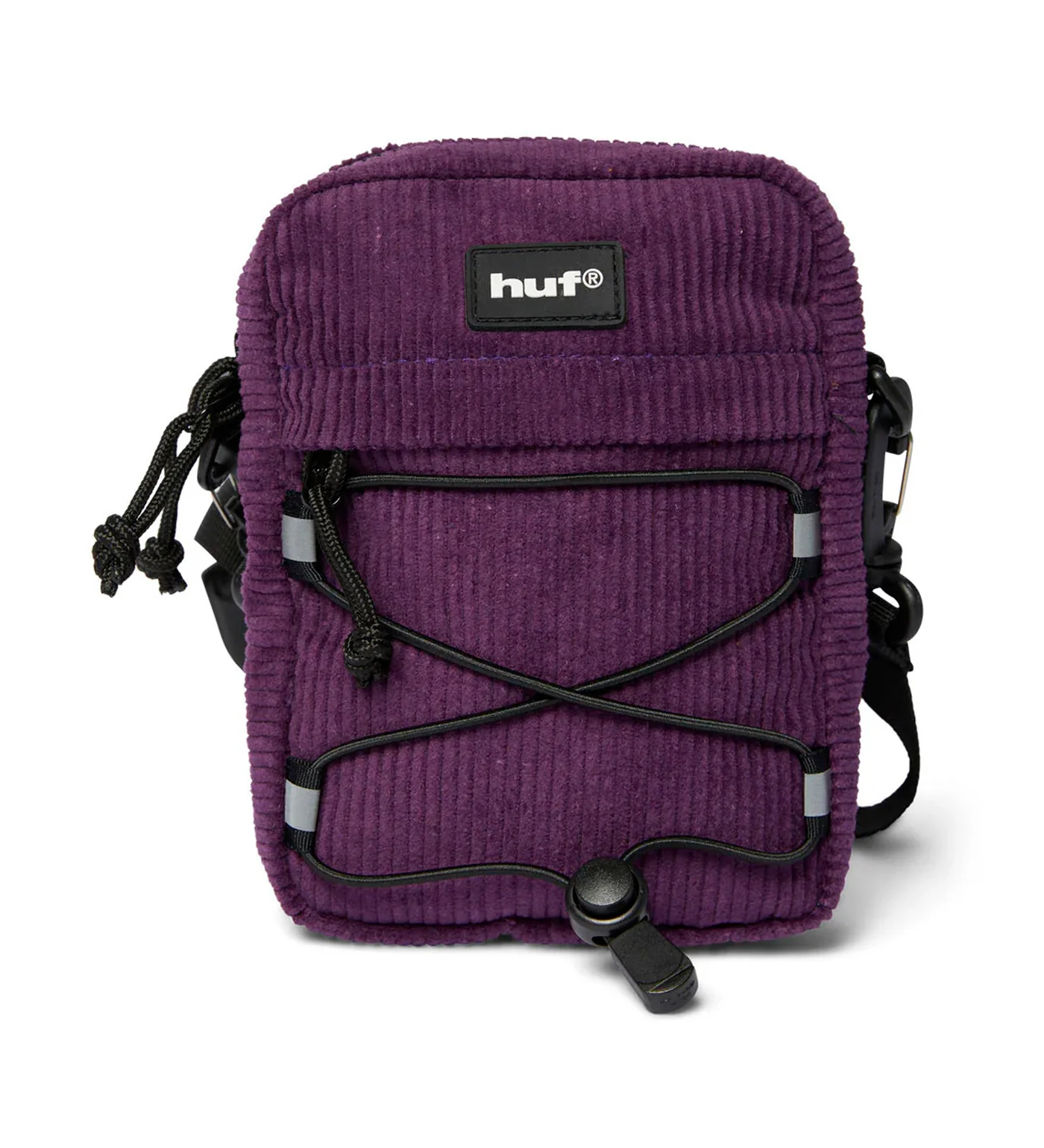 Bowery Corduroy Side Bag, Dark Berry
