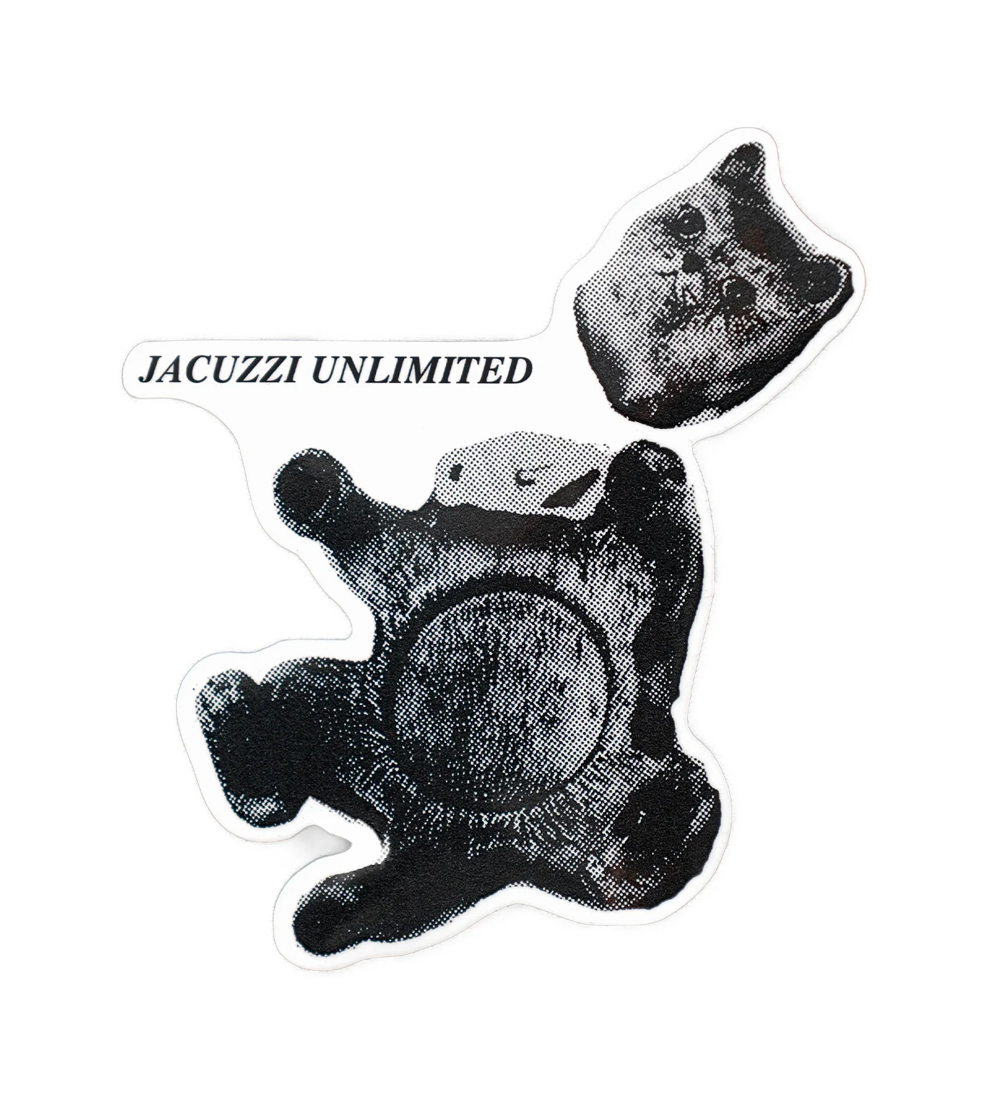Broken Cat, Transparent/Black