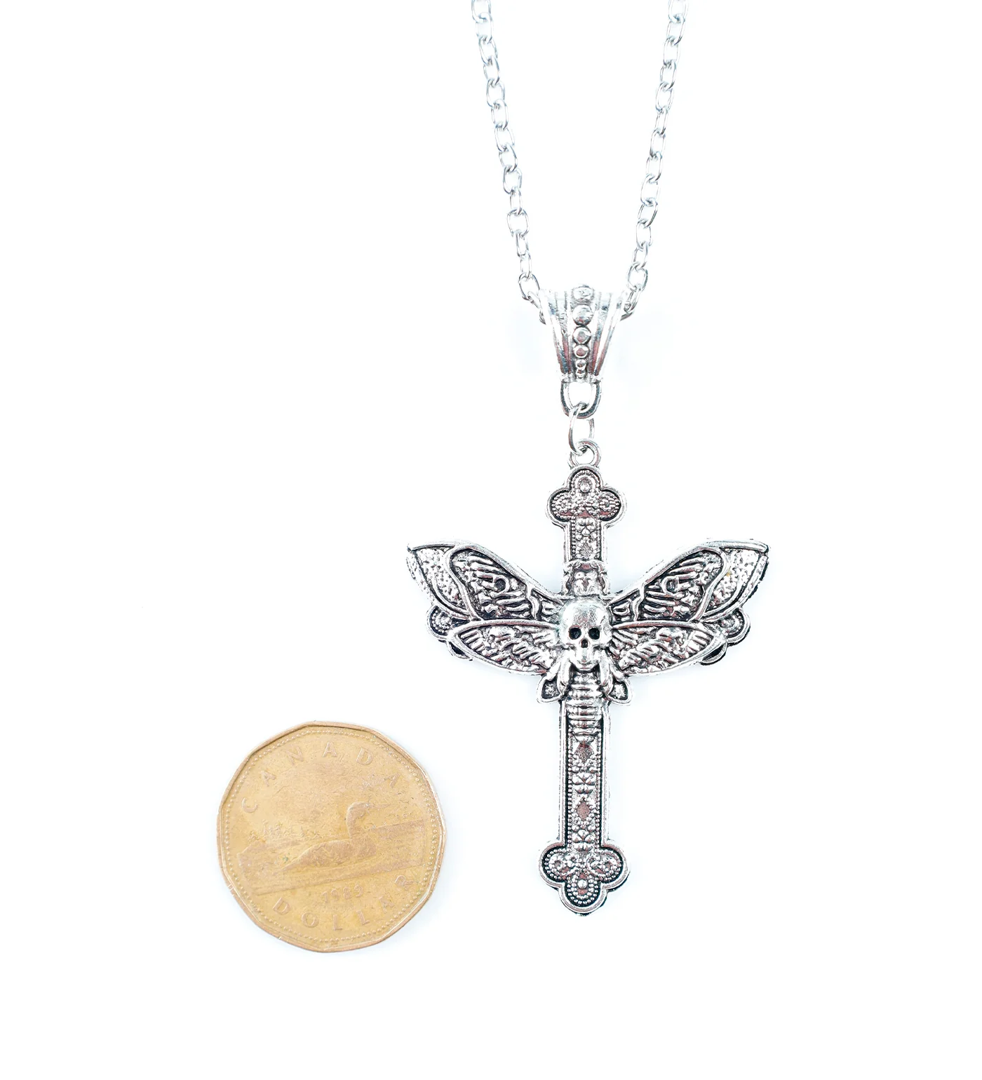 Butterfly Skull, Silver (2A) - Image 2