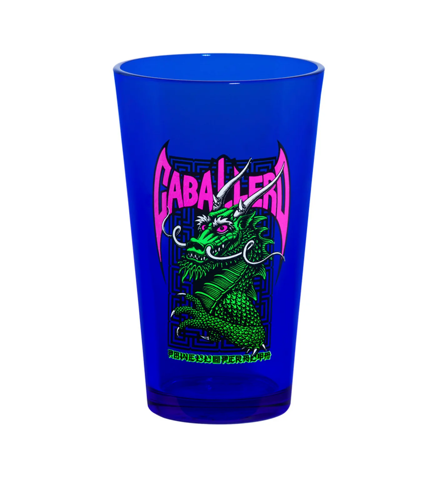 Cab Street Dragon Blacklight Pint Glass