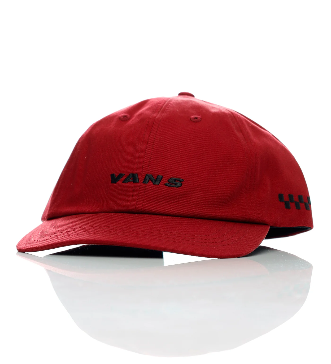 Check Side Snapback, Bordeaux