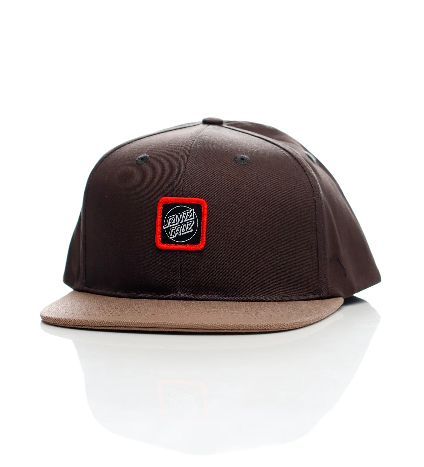 Cruz Label Snapback, Black/Saddle