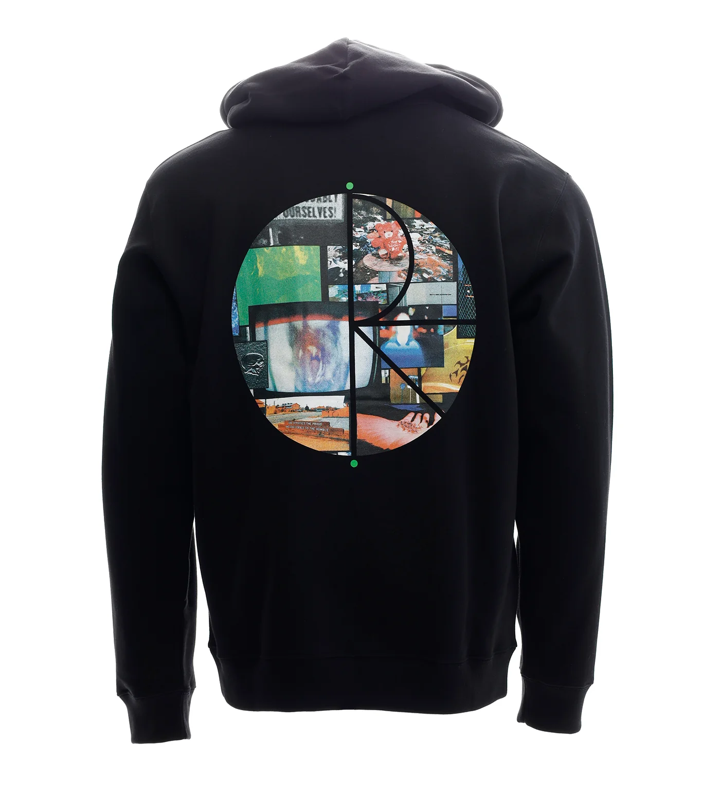 Dave Hoodie - Fill Logo Ourselves Collage, Black - Image 2