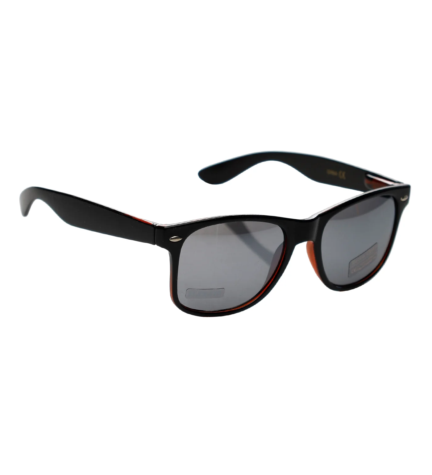 Wayfarer, Dark Red Clear Frame/Black Mirror