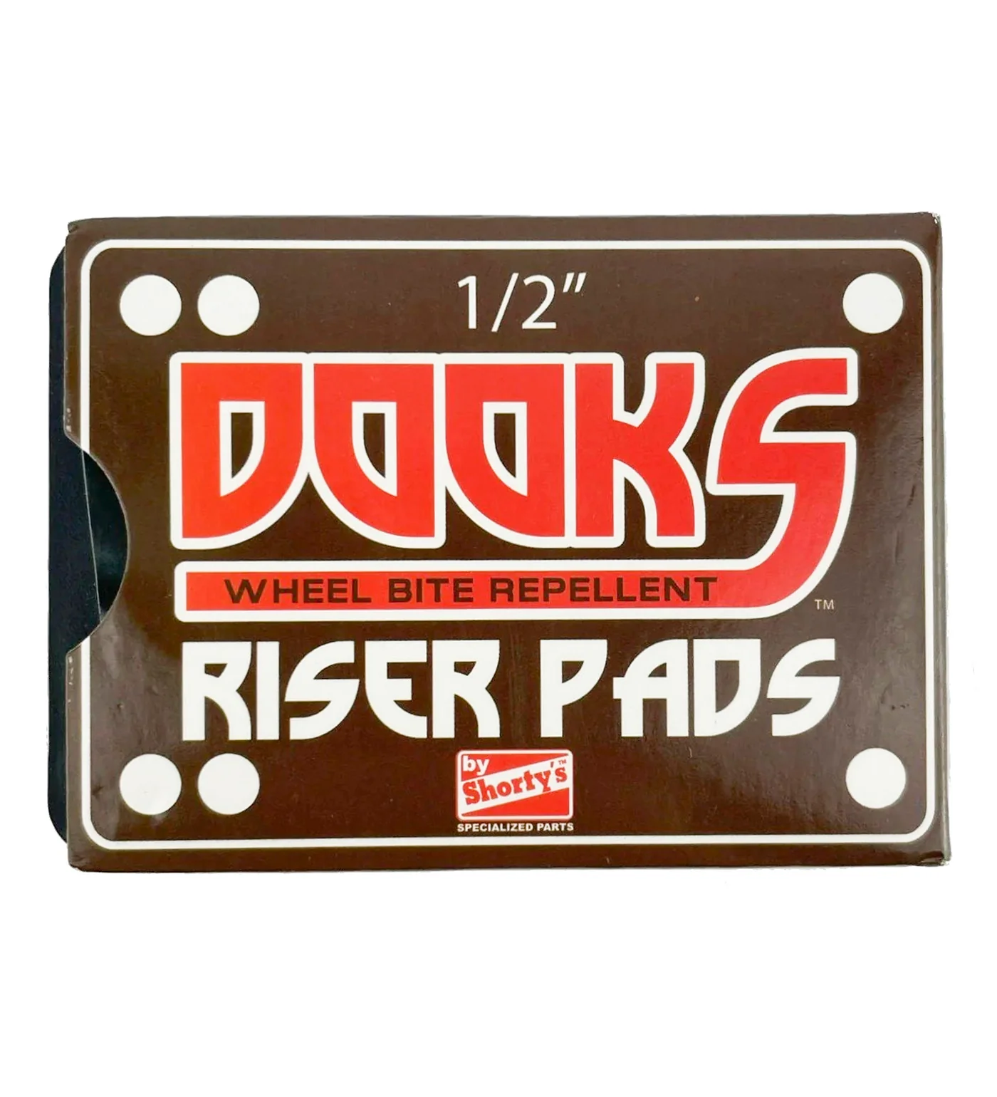 Dooks Risers 1/2" Hard, Black