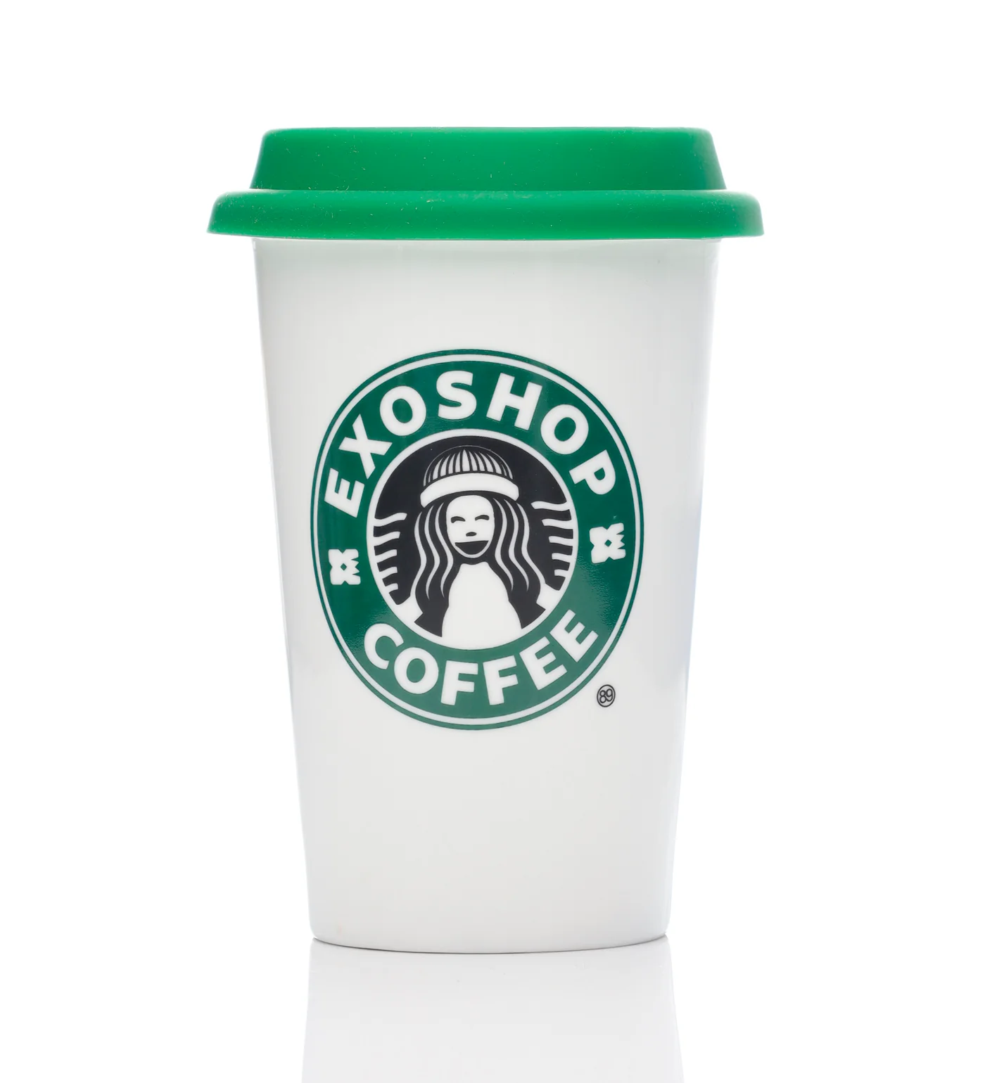 Homebrew Traveler Coffee Cup, White/Green