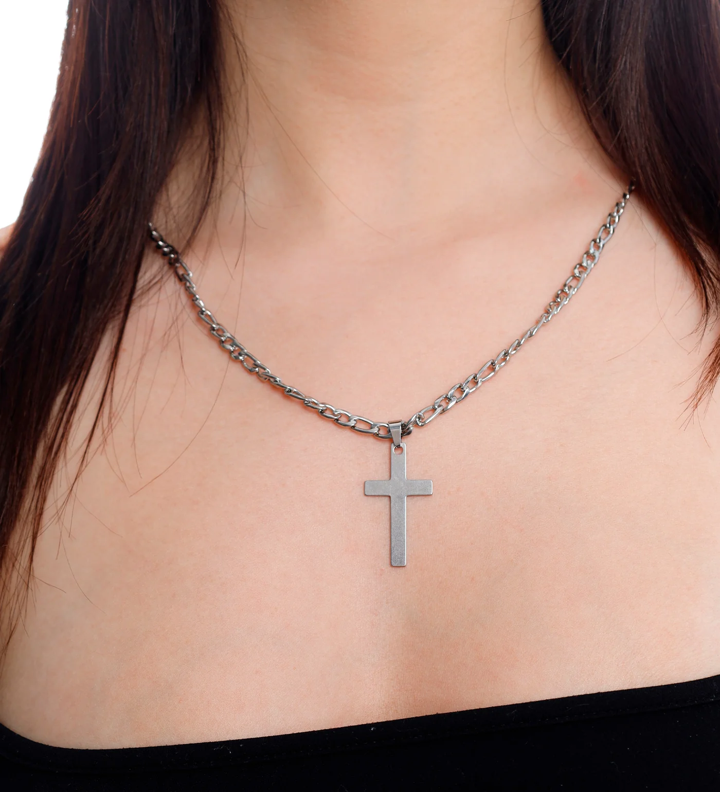 Flat Cross Stainless, Silver (1A) - Image 4