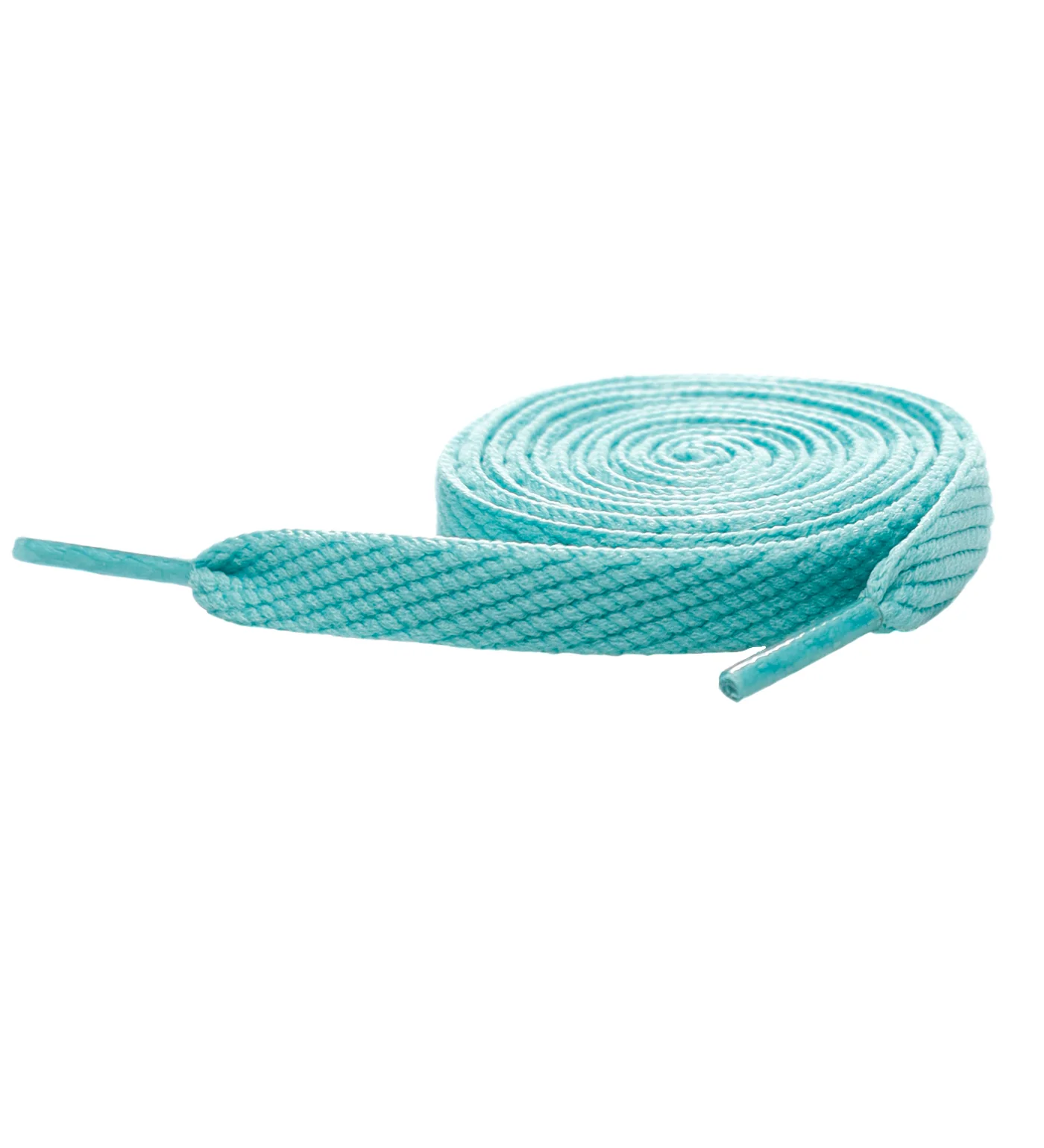 Flat laces 54", Turquoise Blue