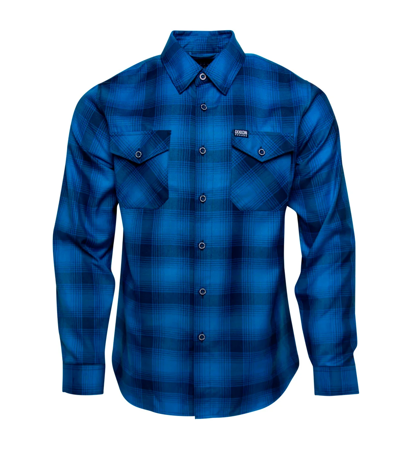Folds Of Honor Flannel, Blue/Silver