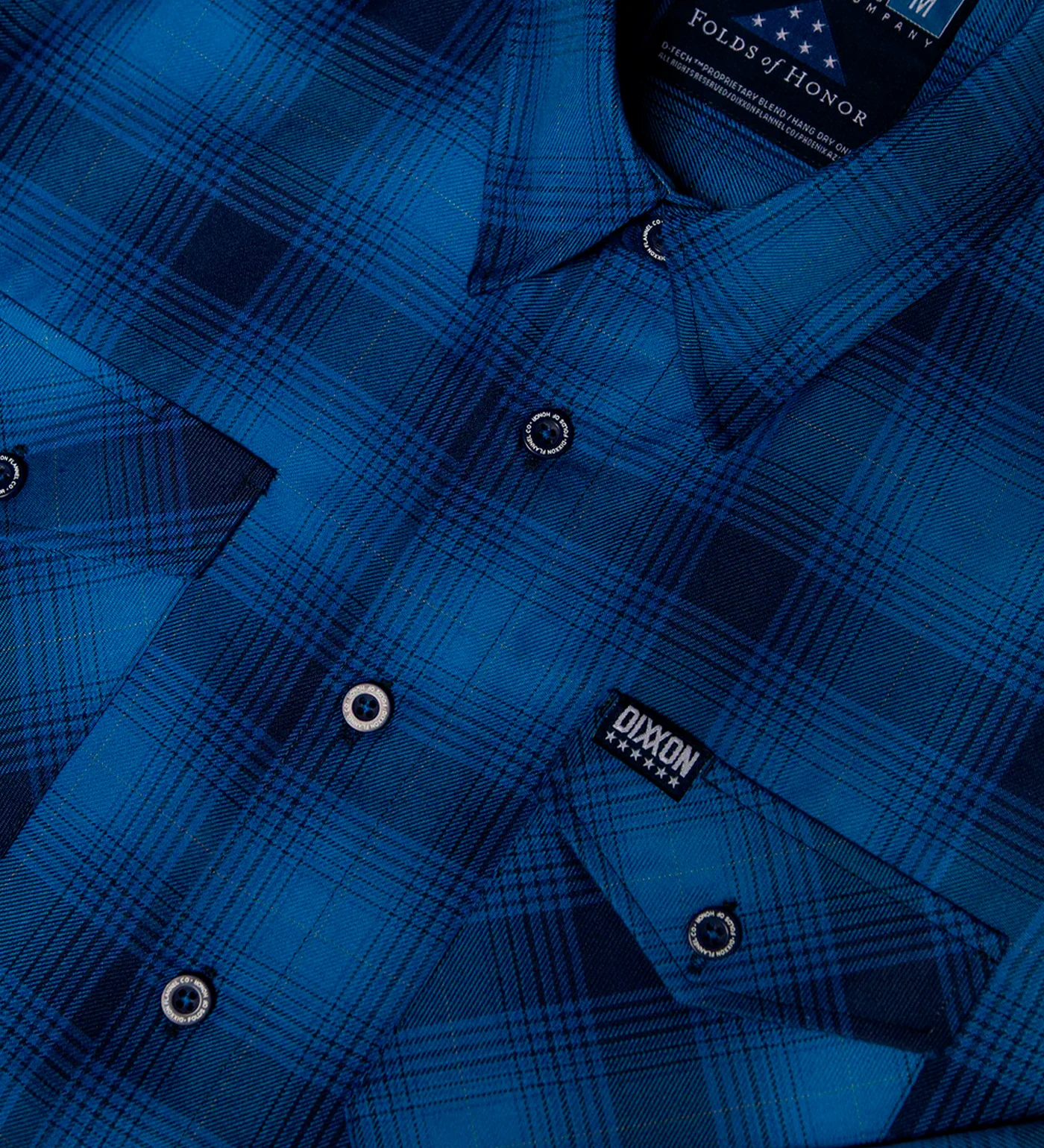 Folds Of Honor Flannel, Blue/Silver - Image 2