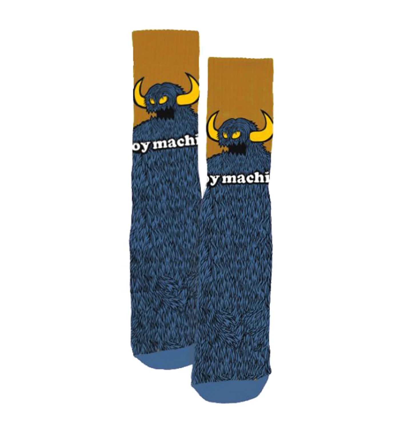 Furry Monster, Teal/Gold