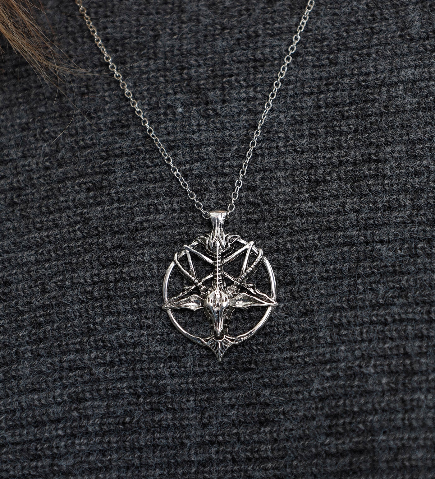 Goat Pentagram EX-1139907, Silver (2C) - Image 4