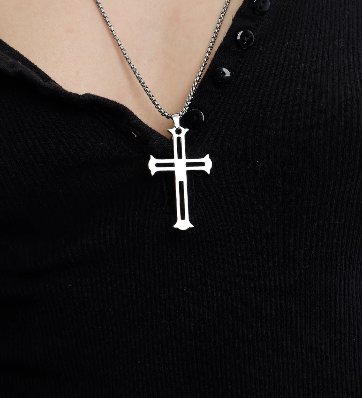 Hollow Cross, Silver(2A) - Image 5