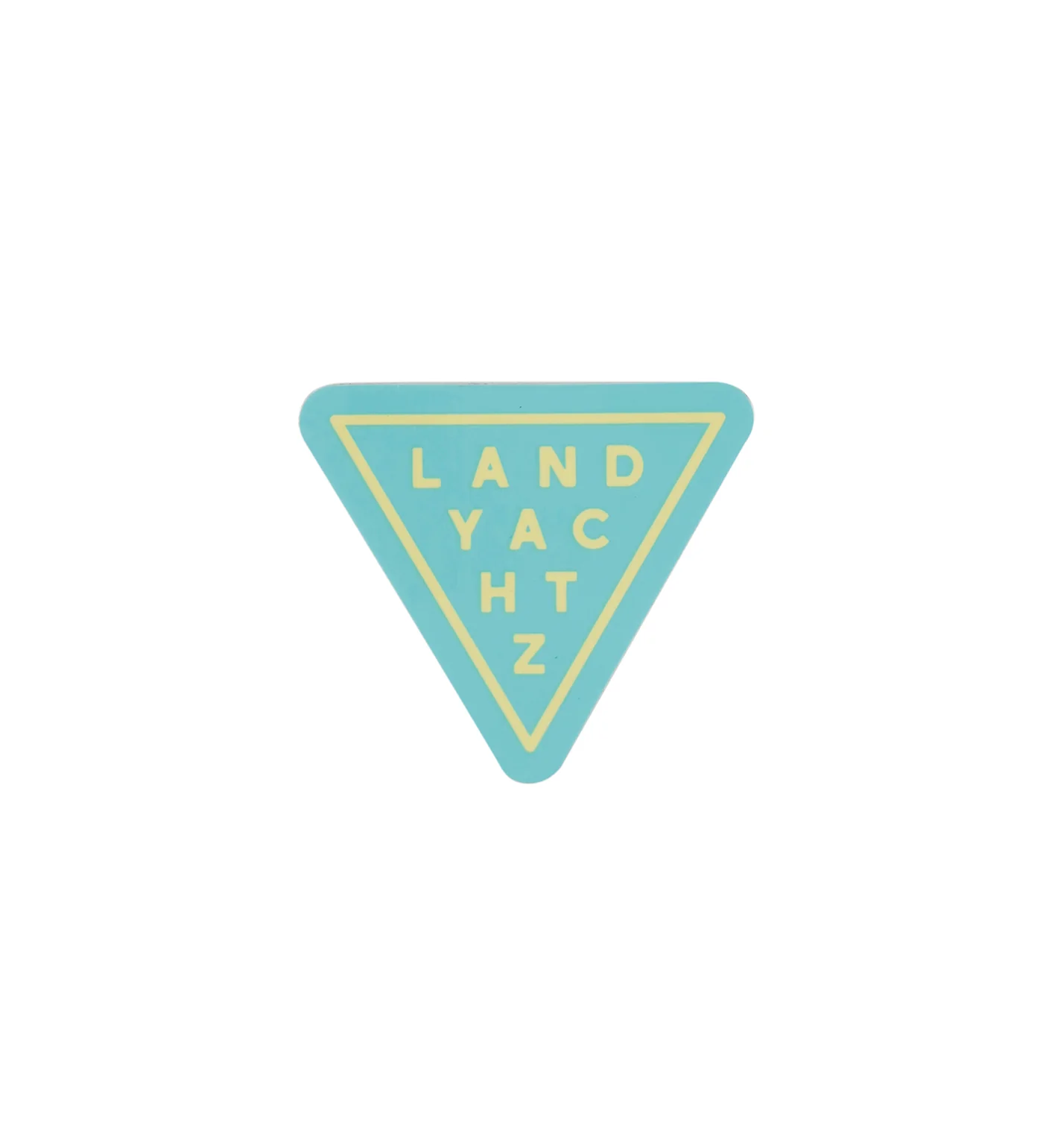 Triangle Small, Teal/Yellow