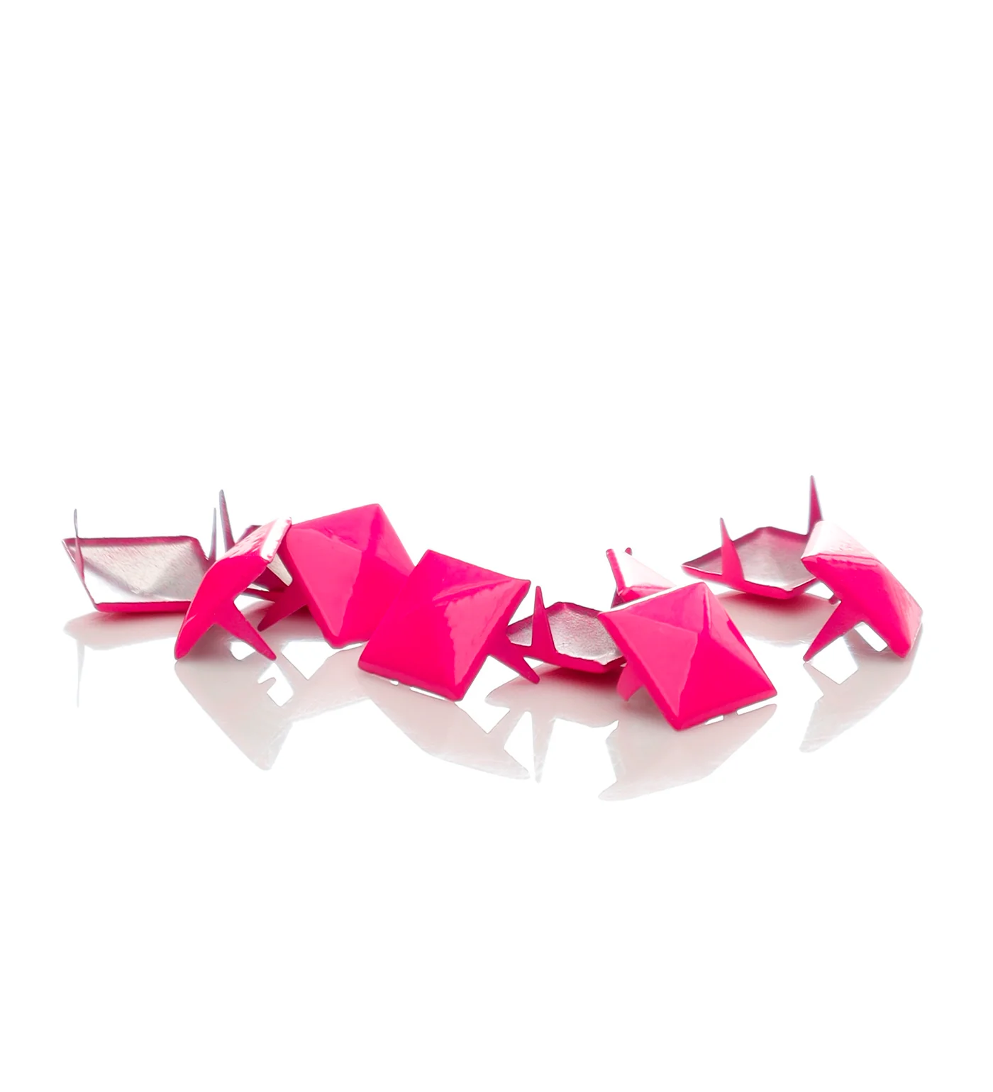 Light Flat Pyramide x 10, Light Pink/x10