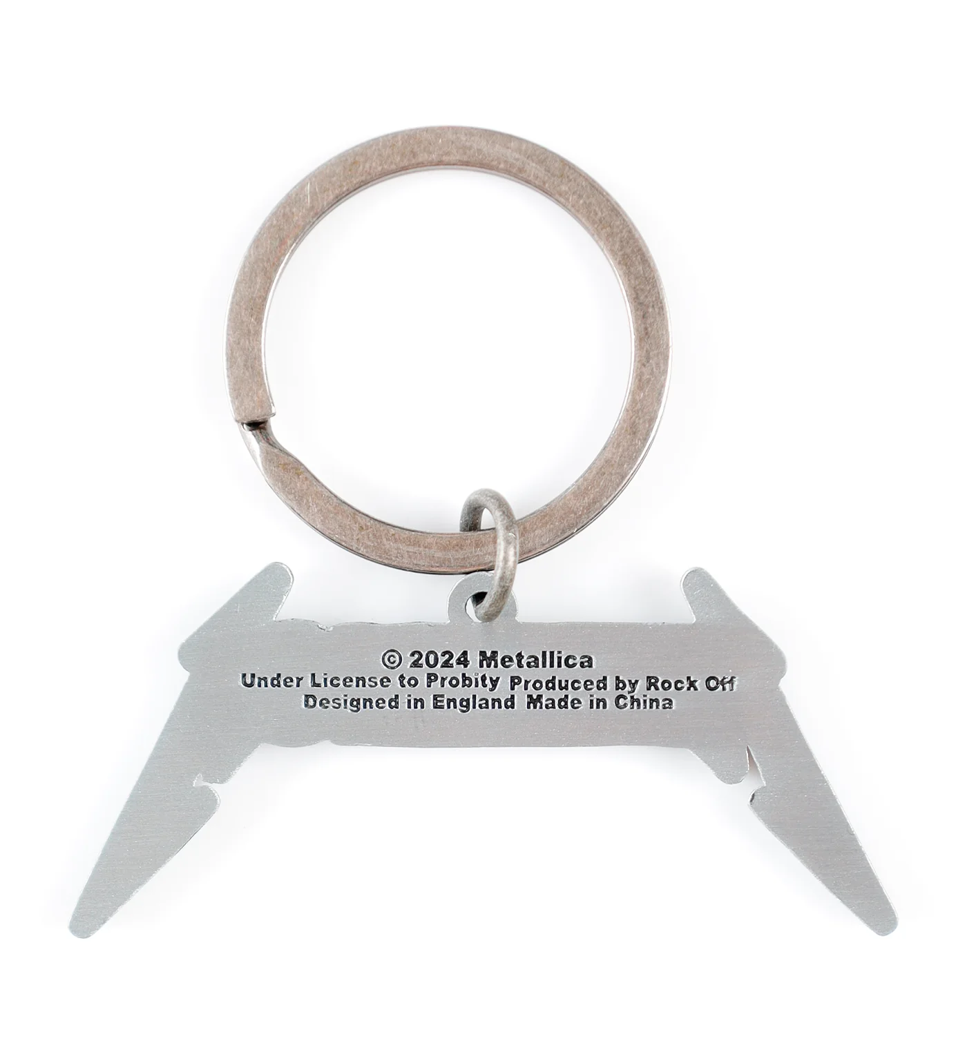 Logo Keychain, Silver/Red - Image 2