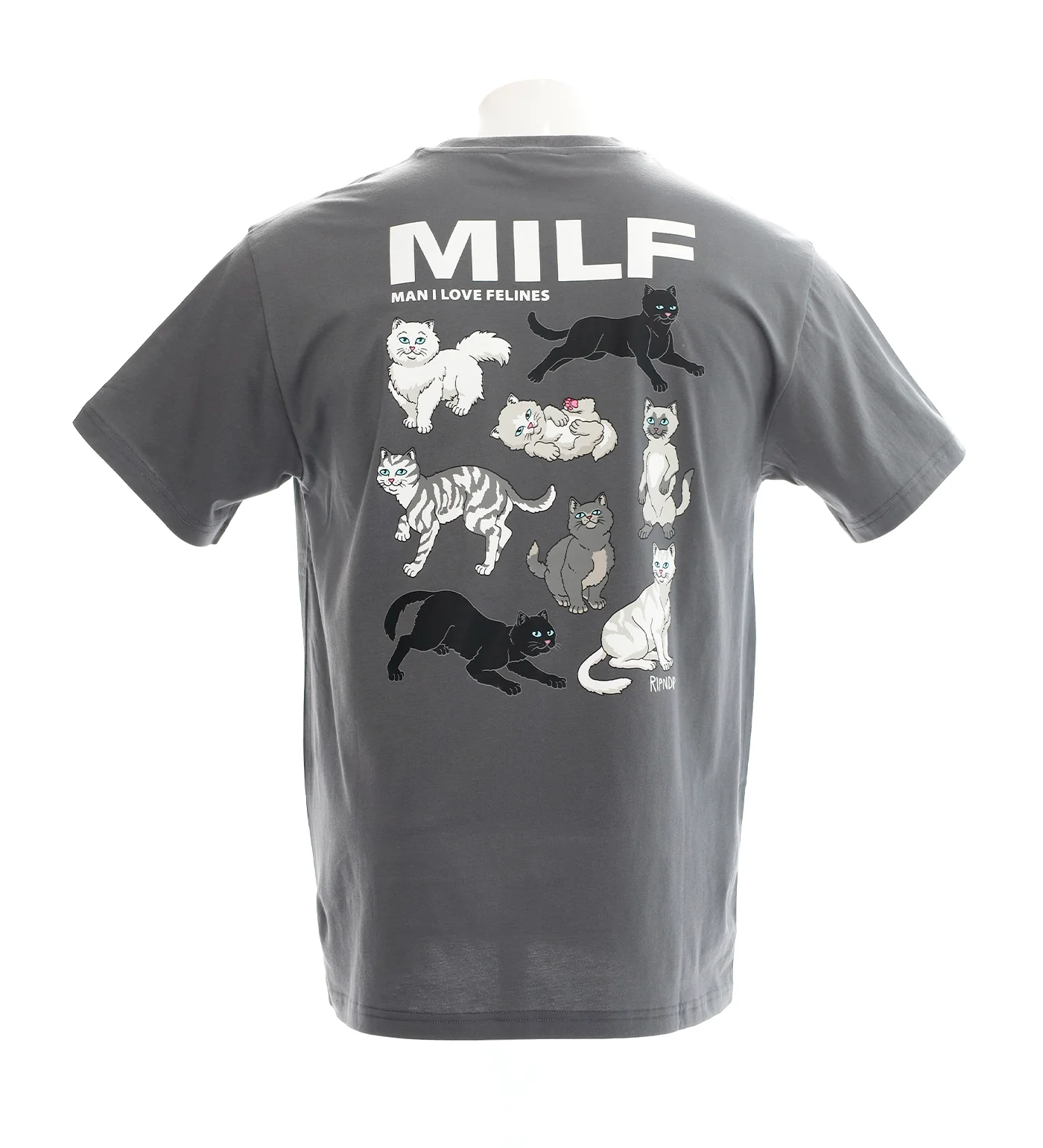Man I love Felines, Charcoal - Image 2