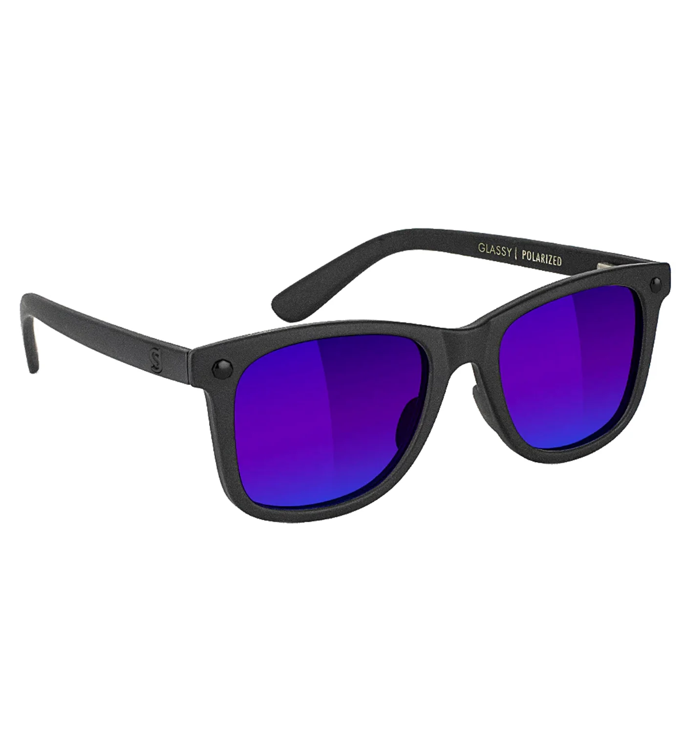 Mike Mo Premium Polarized, Matte Blackout/Blue Mirror