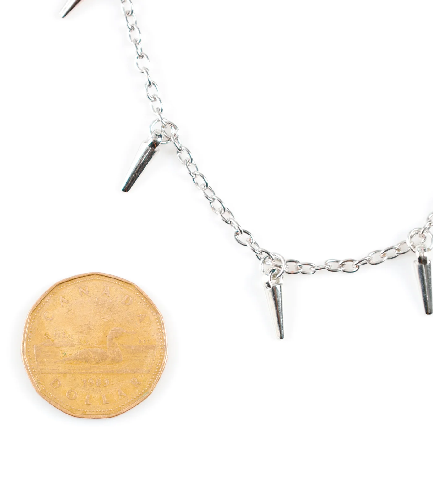 Mini Spike Chain, Silver (2E) - Image 2