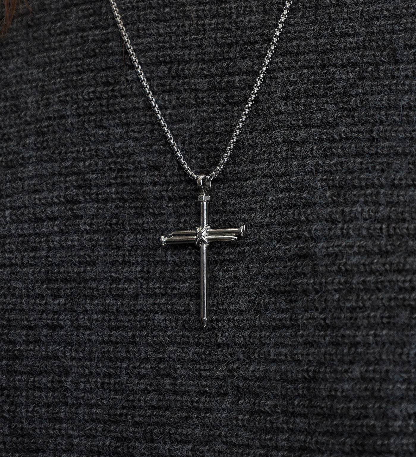 Nail Cross, Silver(2A) - Image 5