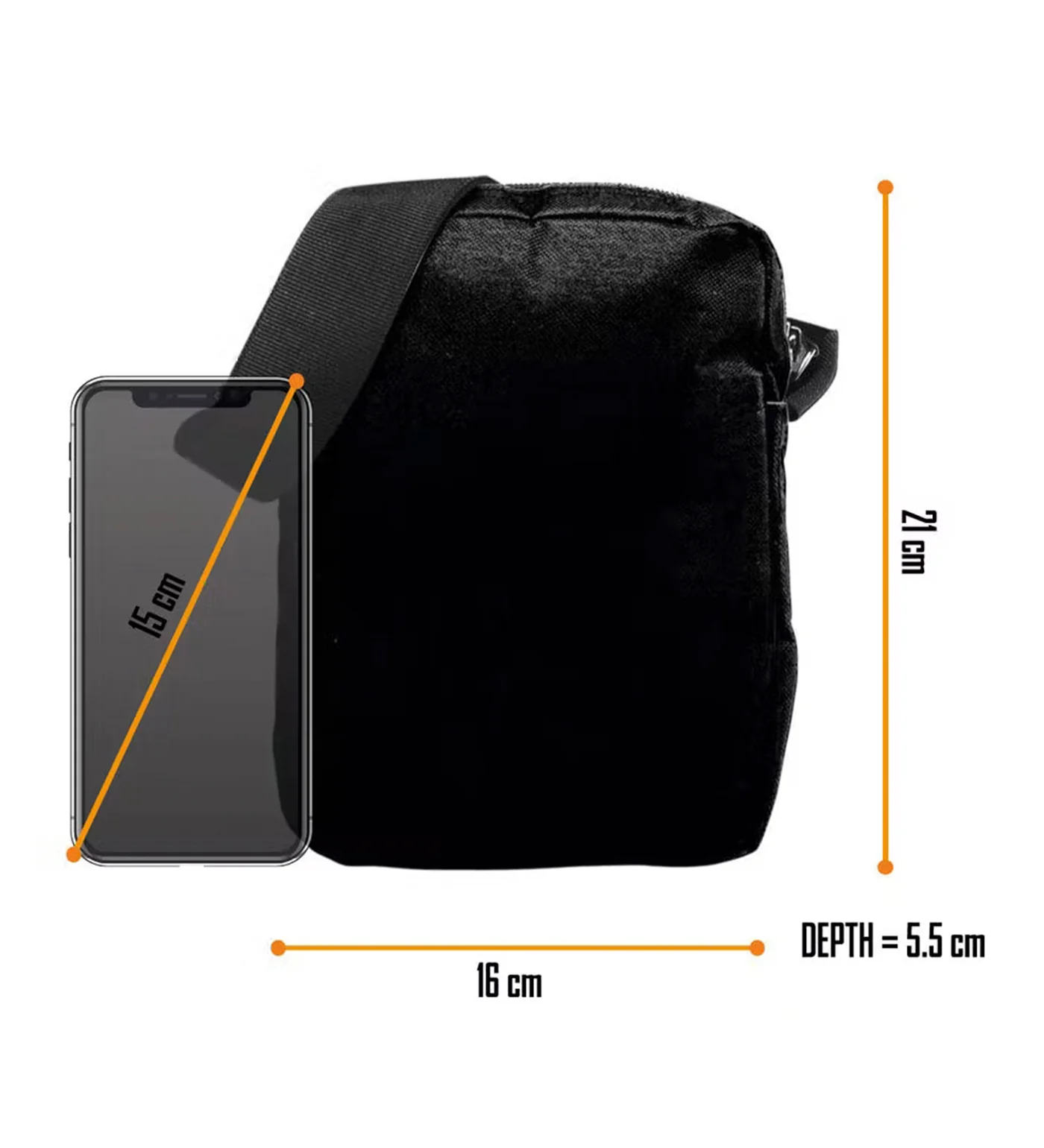 Number Of The Beast - Crossbody Bag, Black - Image 2