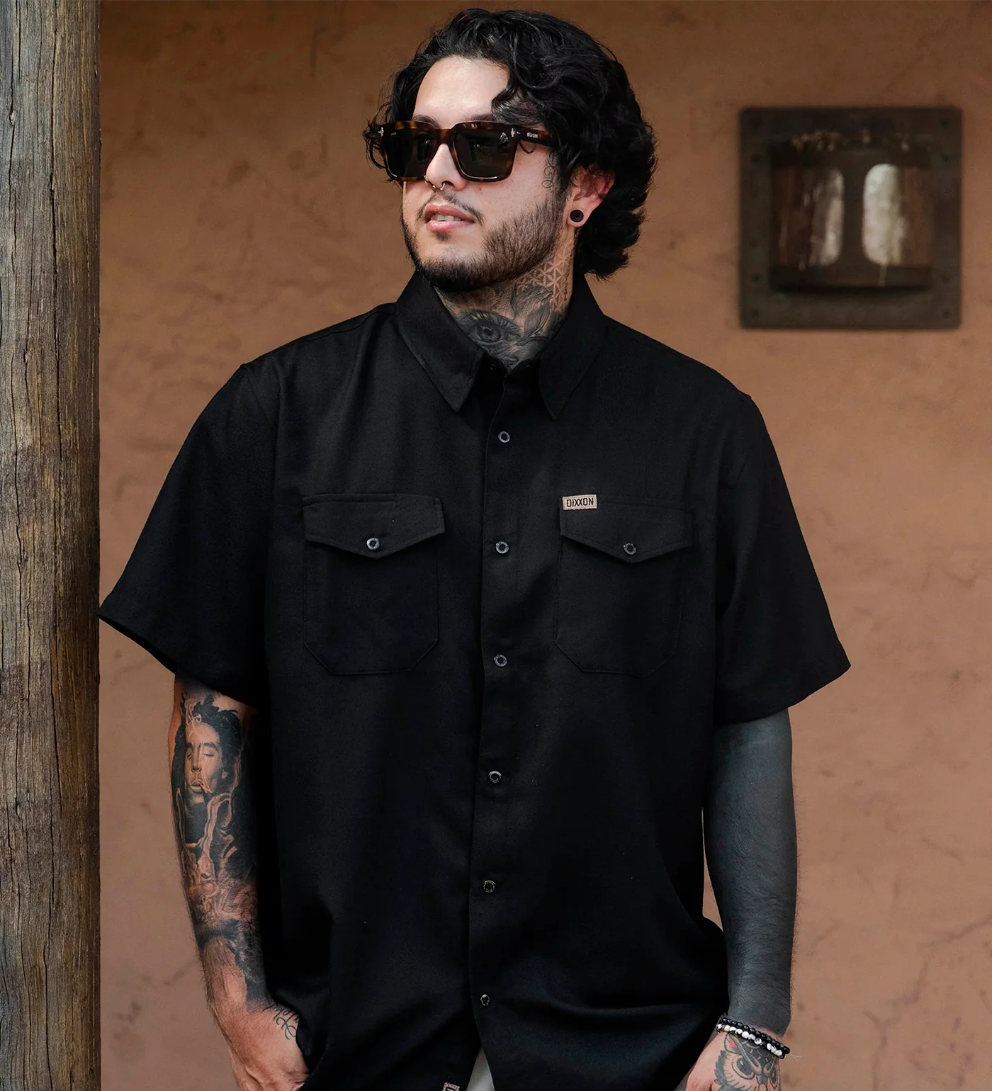 Outlaw Flannel S/S, Black - Image 5