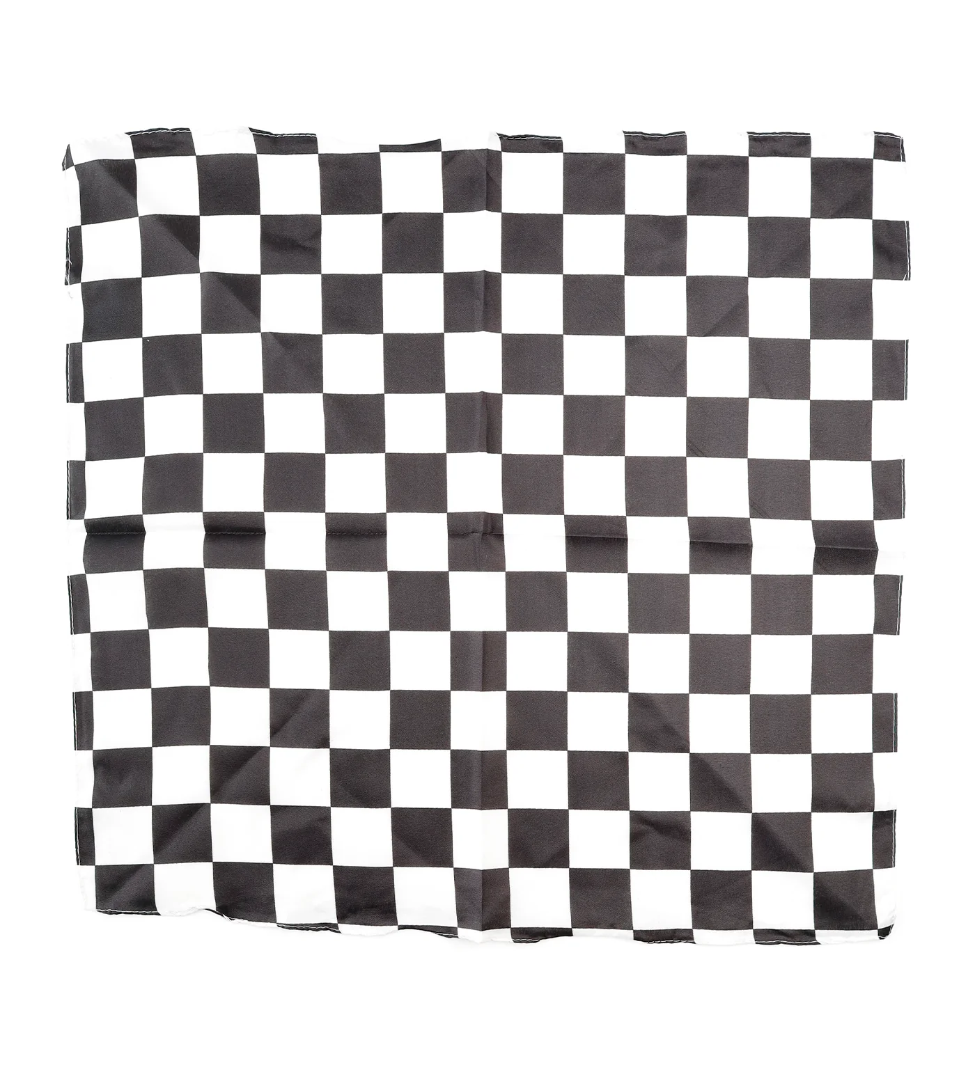 Paisley Bandana, Checkered Black/White