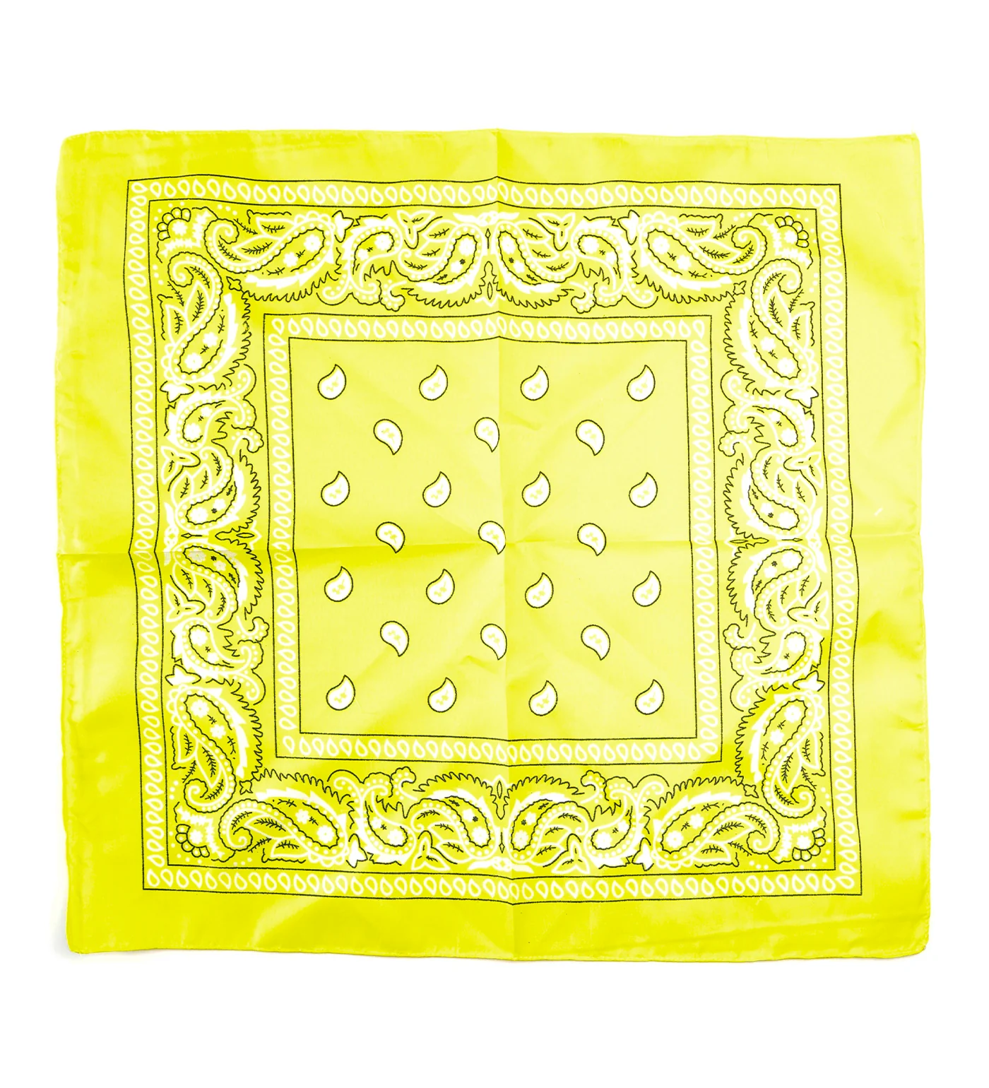 Paisley Bandana, Light Yellow