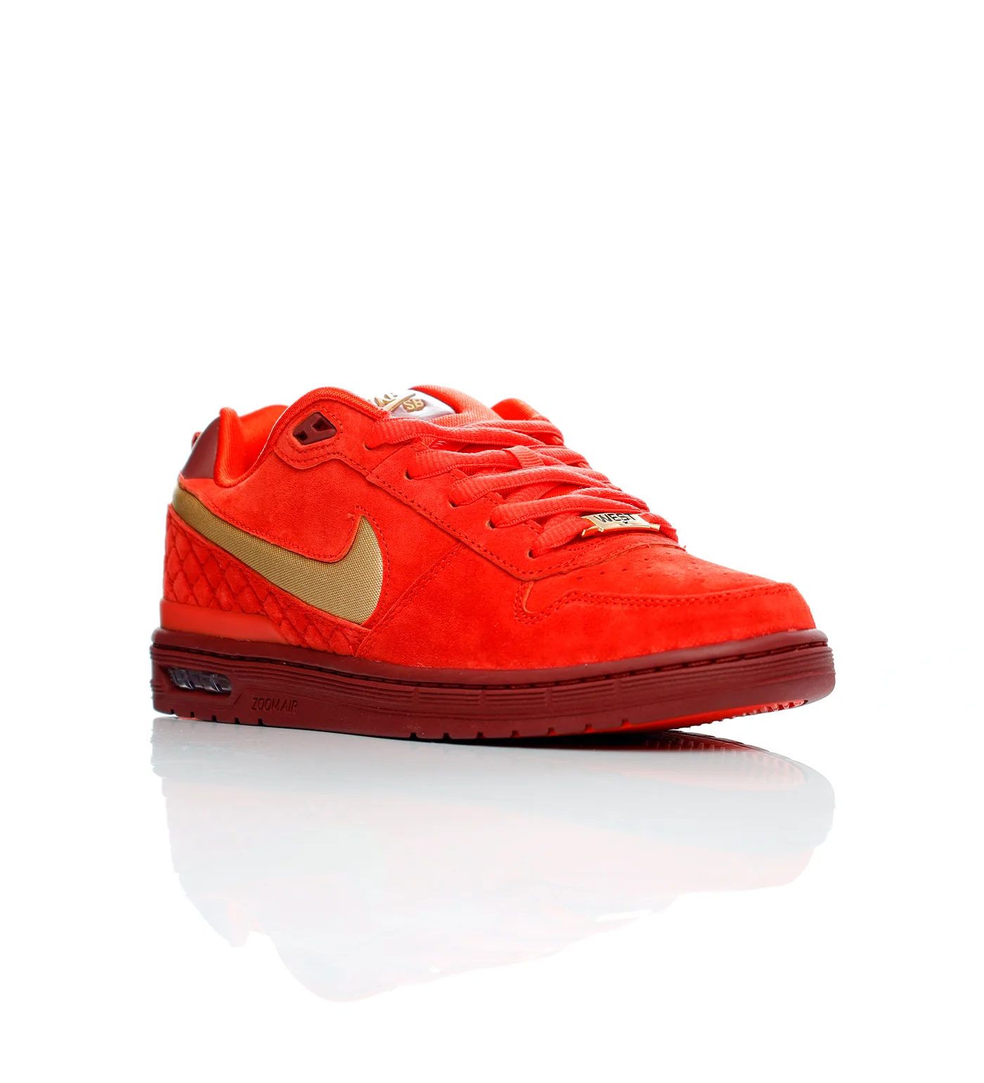 Paul Rodriguez Zoom Air Low QS, Habanero Red/Club Gold/Team Red - Image 2