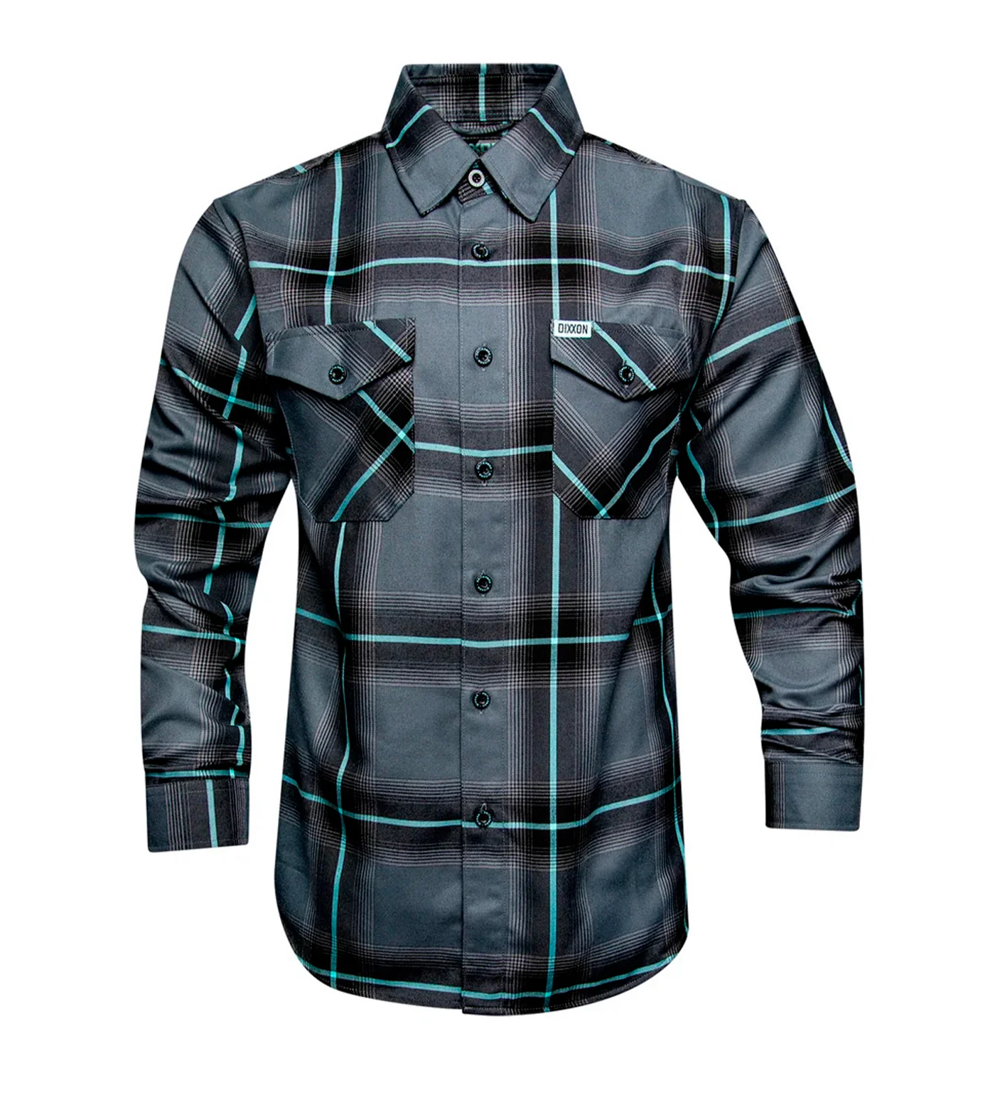 Powerline Flannel, Charcoal/Black
