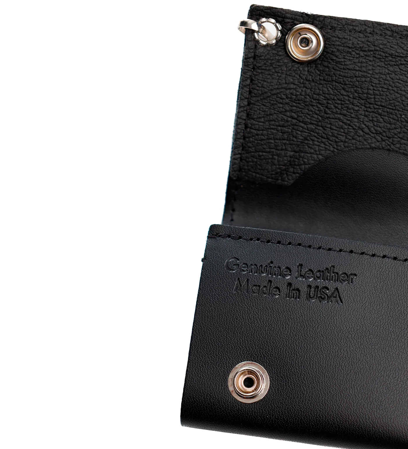 Red Star Tri-fold Wallet W/Chain TC304-5, Black/Red - Image 3