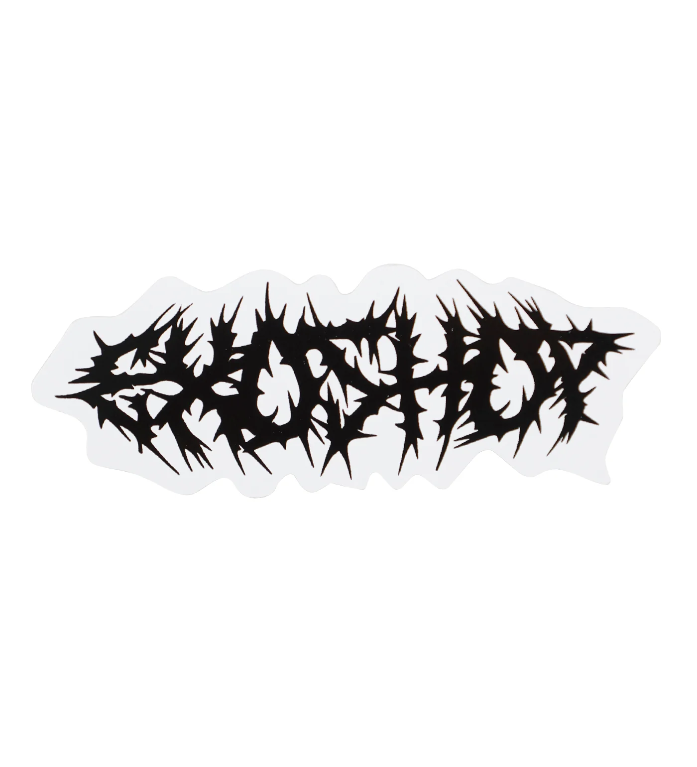 Rotten Script Cut Out Small, Black/White (I)
