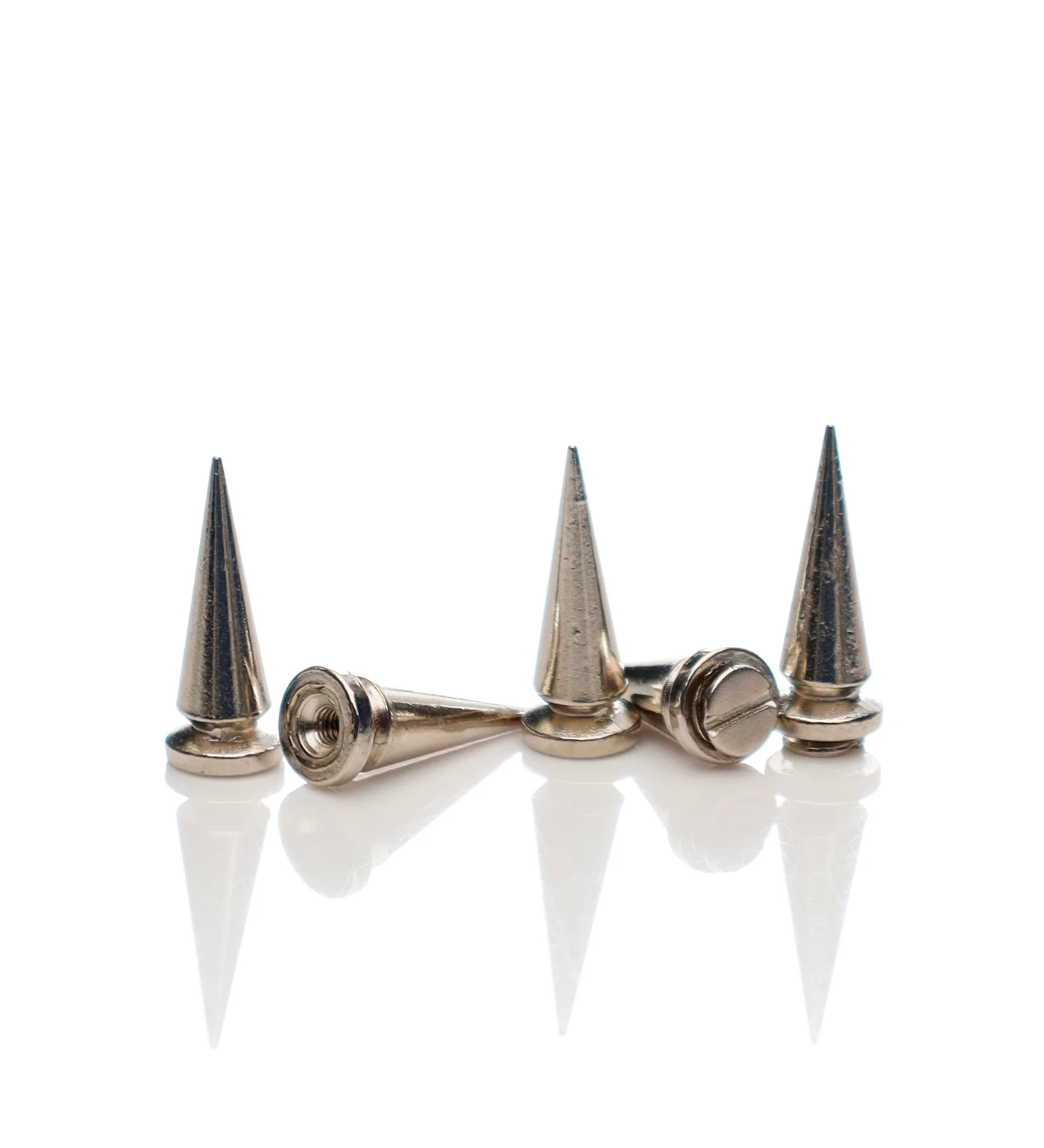 Screw Spike Tall x5, Silver/x5