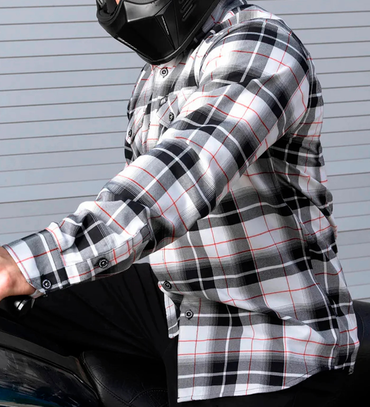 Simpson Flannel , Black/White - Image 5