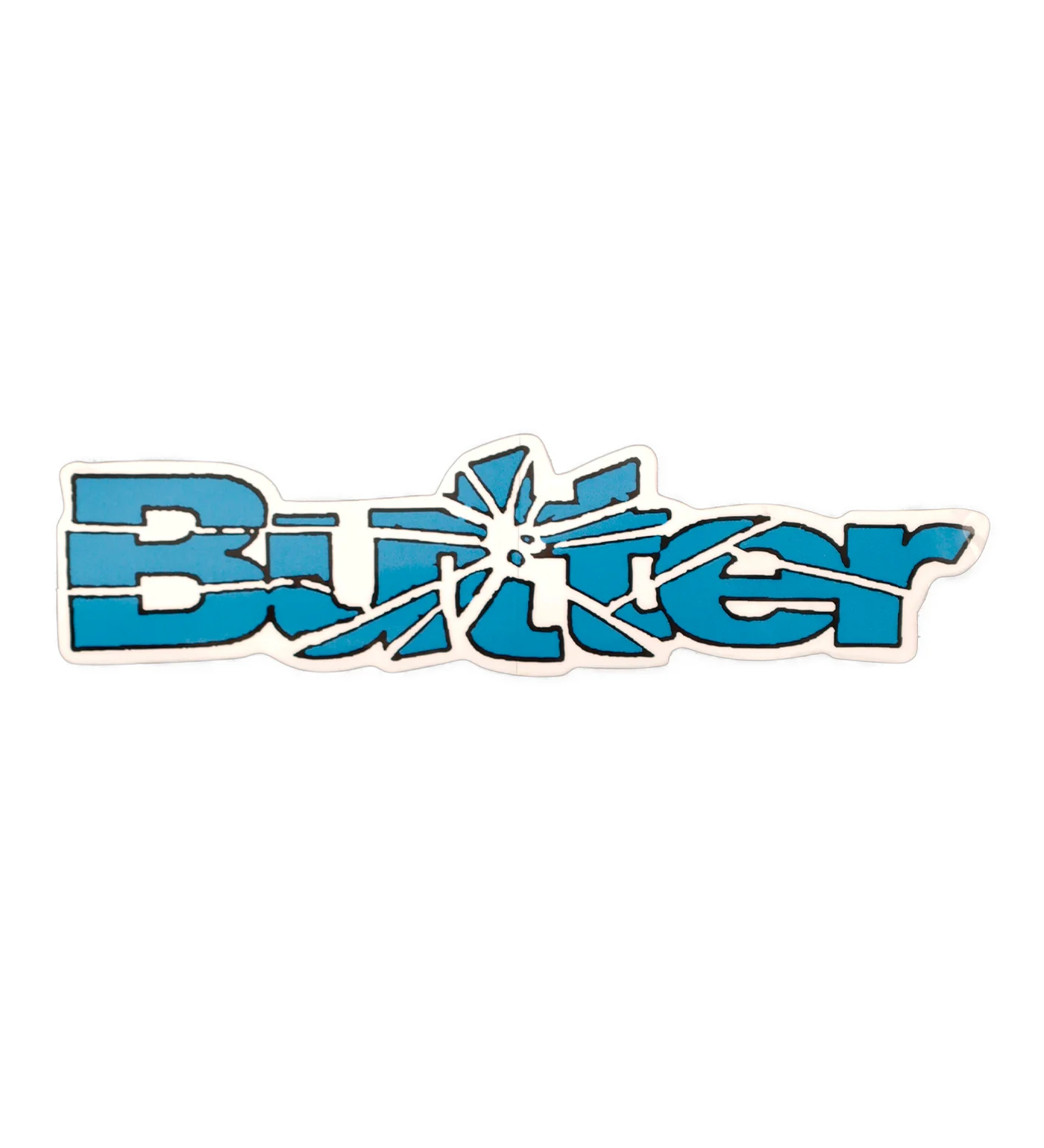 Smashed Logo, Blue/Clear