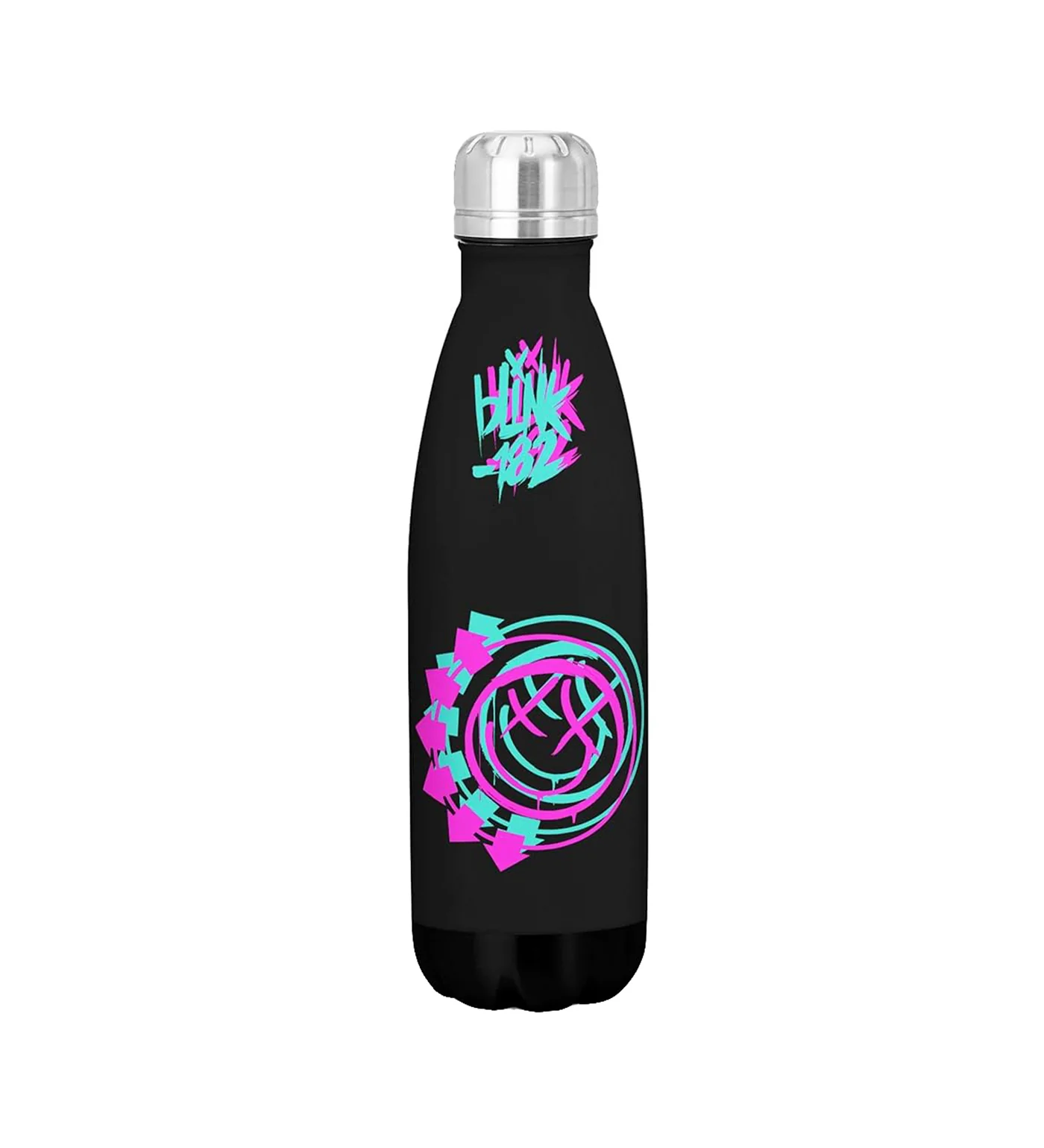 Smile Drink Bottle, Black/Multi
