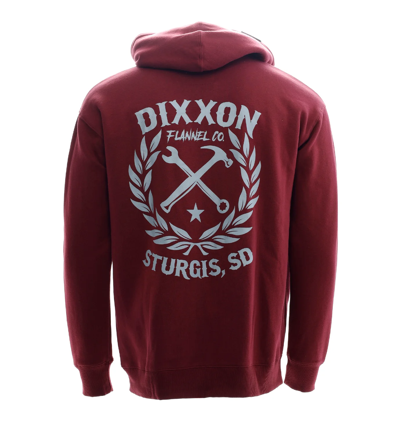 Sturgis Sketchy Crest Zip Up, Burgundy - Image 2