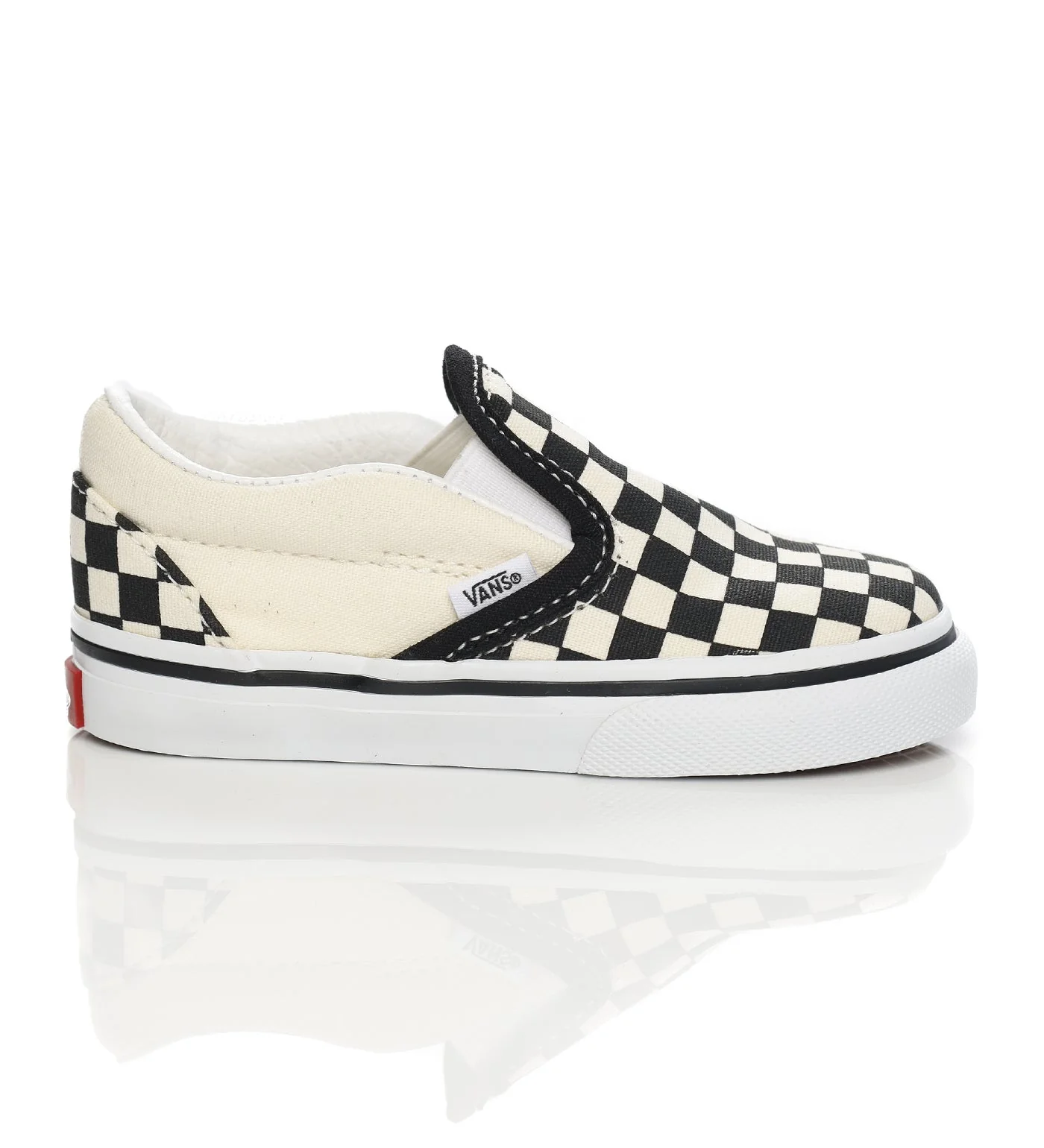 TD Classic Slip-On, (Checkerboard)Black/White
