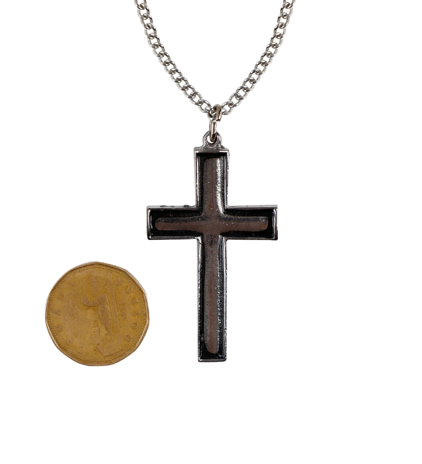 Thick Cross, Silver/Black (2A) - Image 2