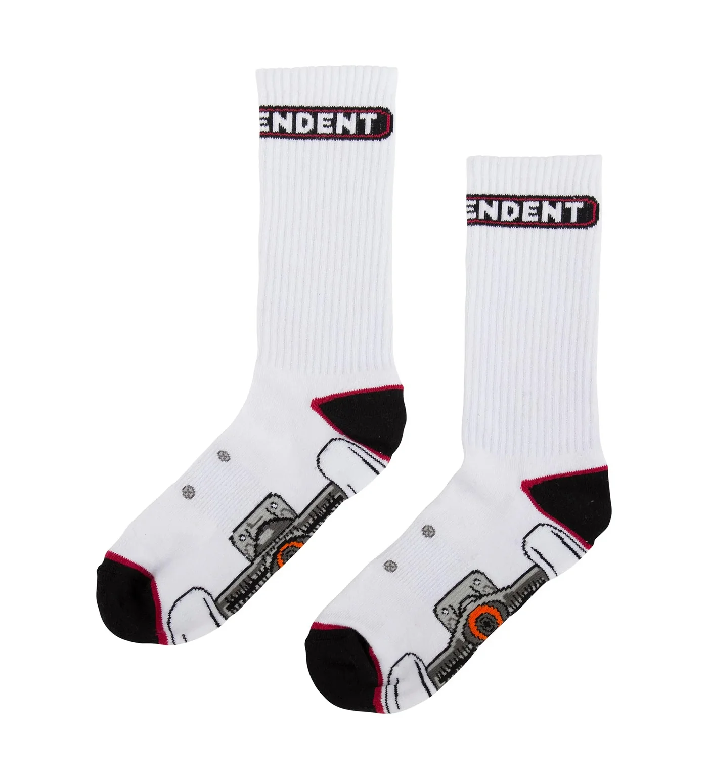 Truck Crew Socks, White - Image 3