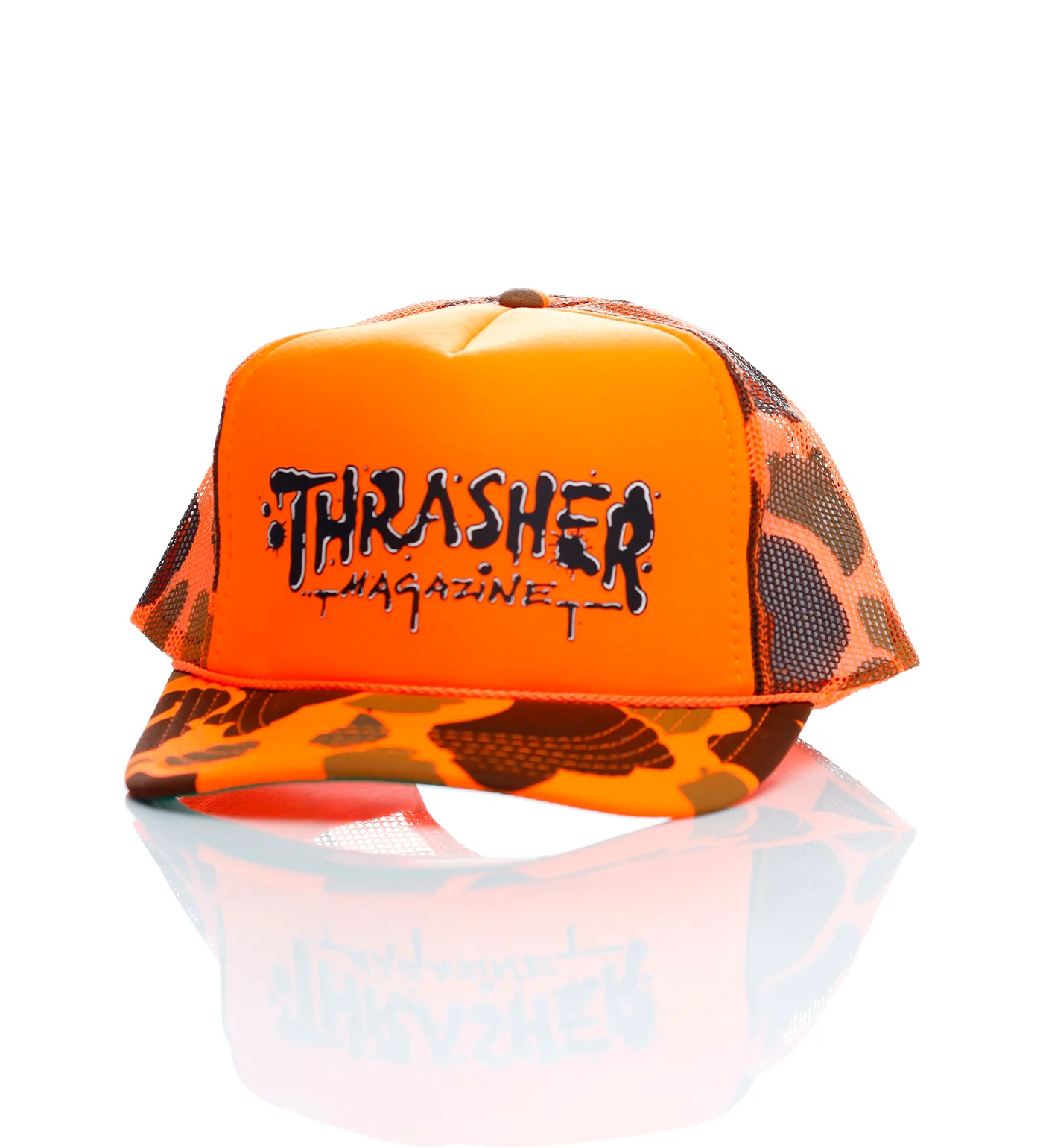 Wet Paint Trucker, Orange Camo
