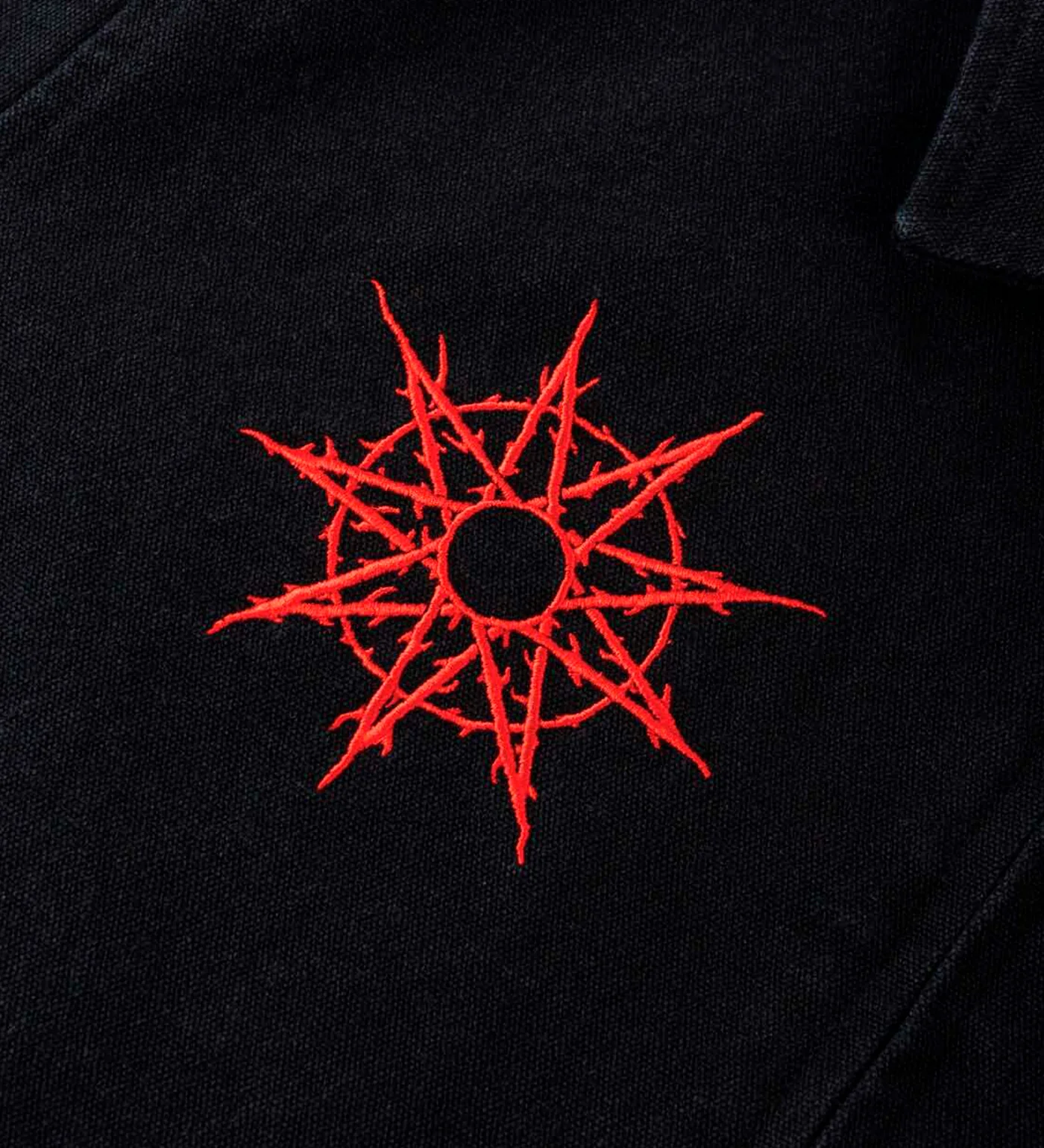 x Slipknot Self-Titled Custom Printed Canvas Jacket, Black - Image 5